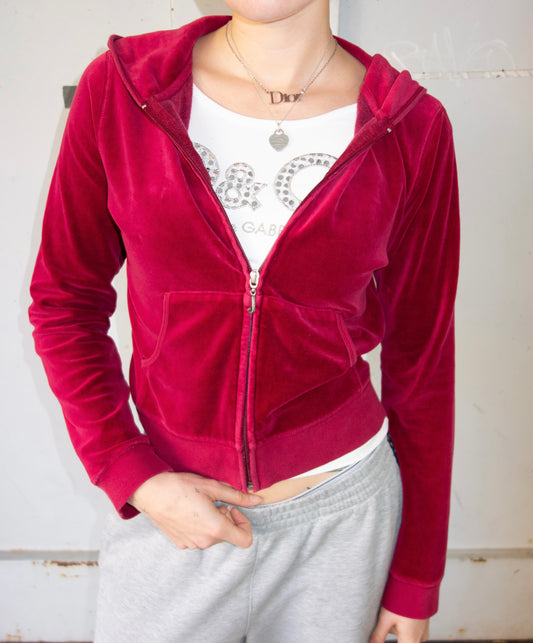 JUICY COUTURE ZIPPER RED 2000s (S)