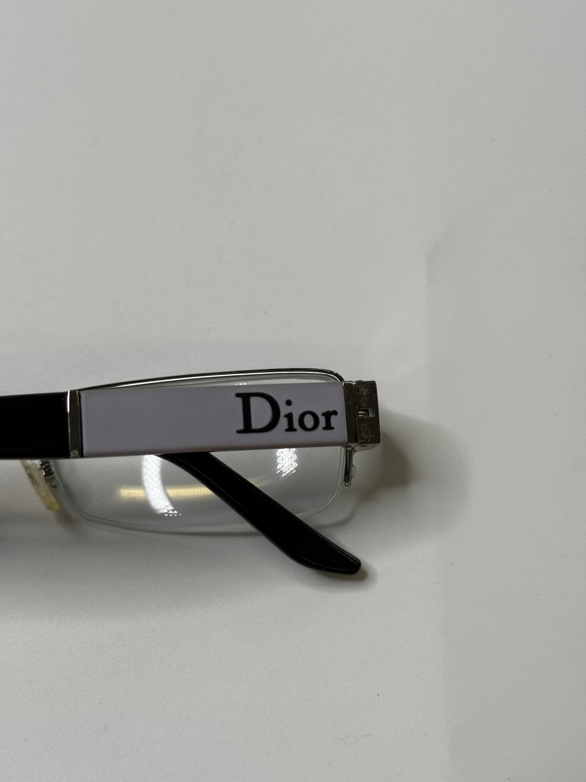 CHRISTIAN DIOR VINTAGE SEMI-RIMLESS EYEGLASSES