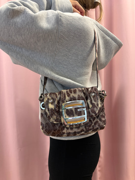 VINTAGE CHEETAH GUESS PURSE