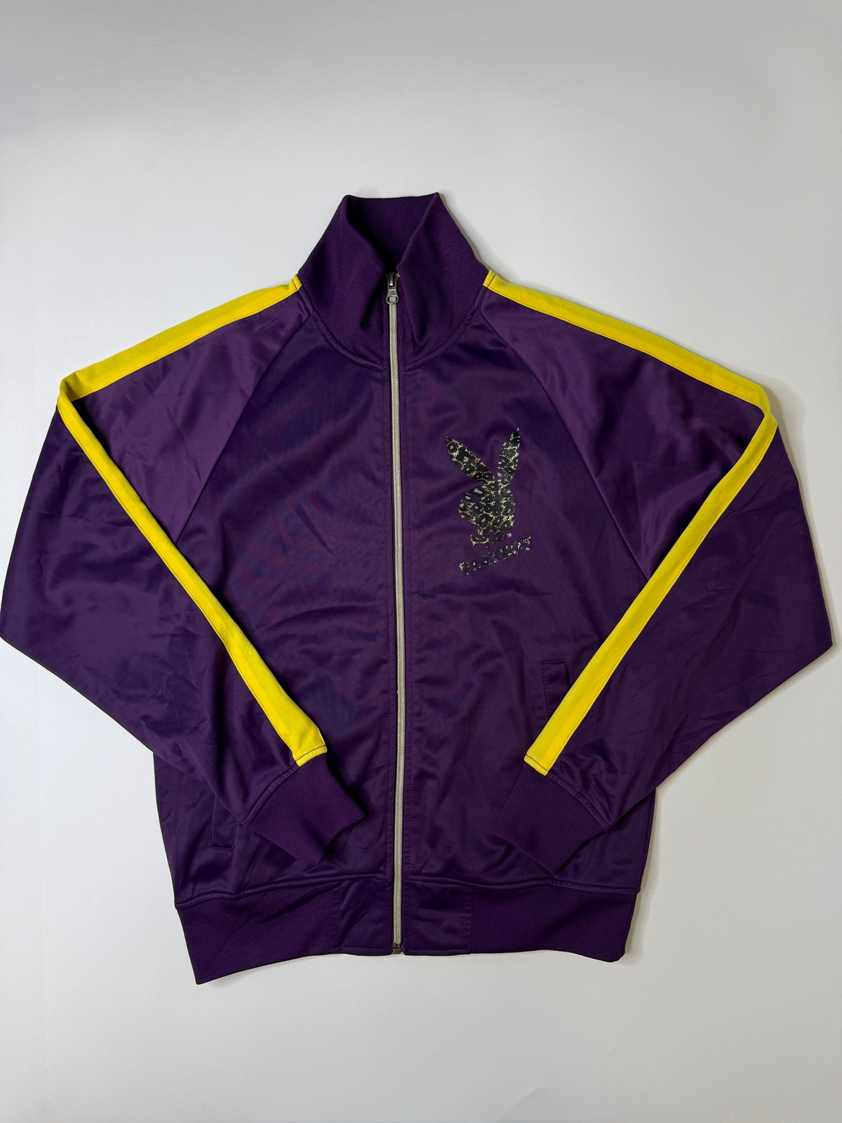 PLAYBOY LEOPARD BUNNY TRACK JACKET PURPLE (S)
