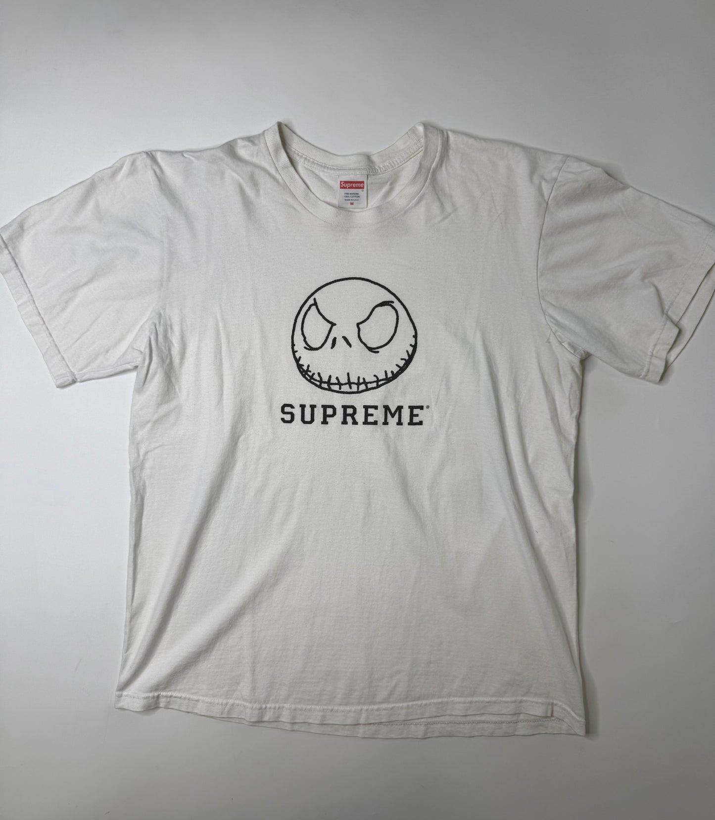 SUPREME JACK SKELLINGTON TEE WHITE (M)
