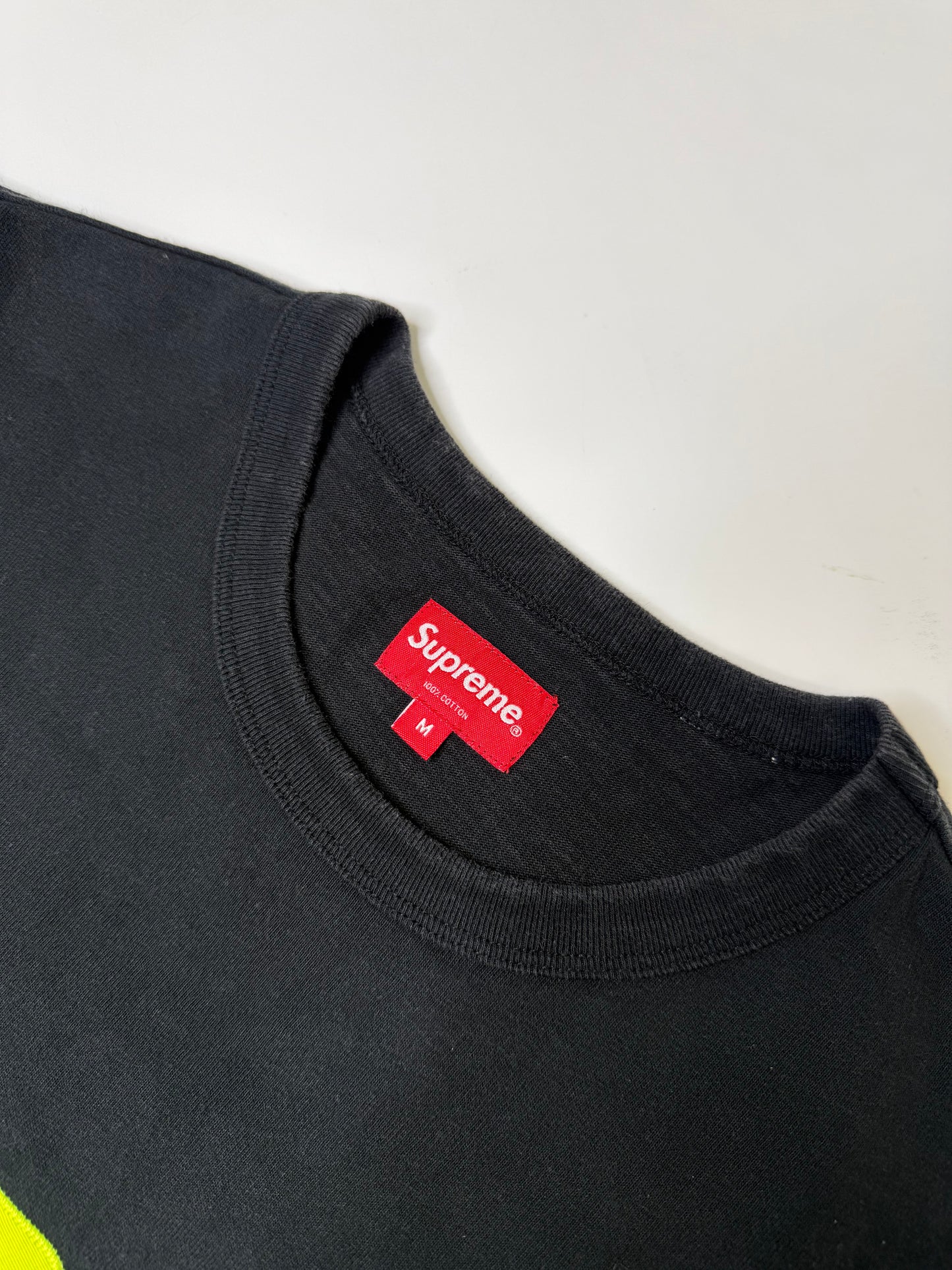 SUPREME STAR LOGO TEE BLACK (M)