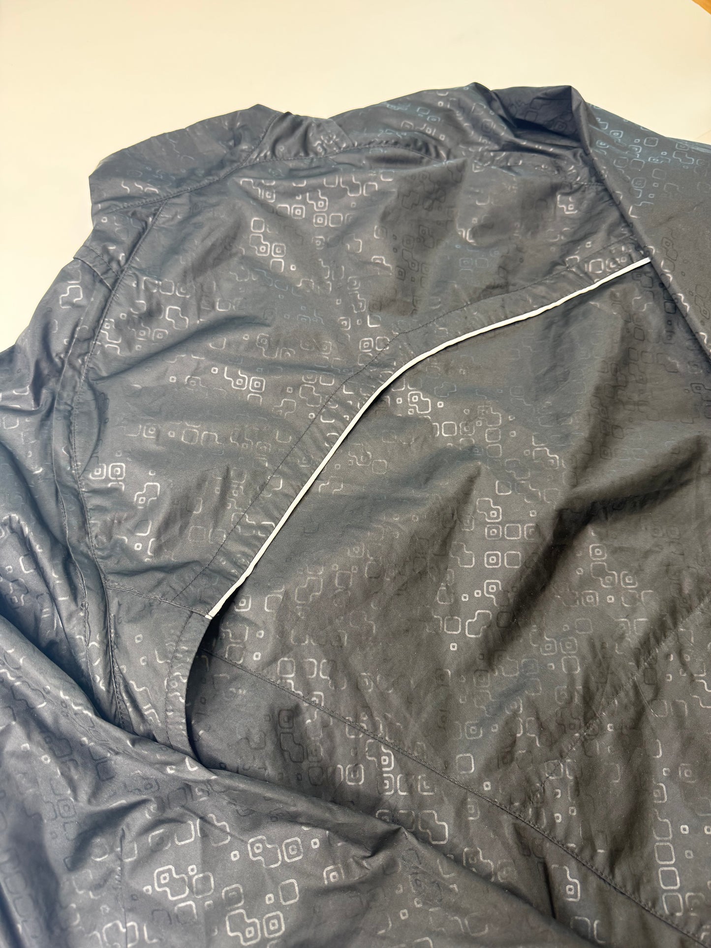 NIKE VINTAGE Y2K PRINT ZIP RUNNING JACKET / VEST, 2 in 1