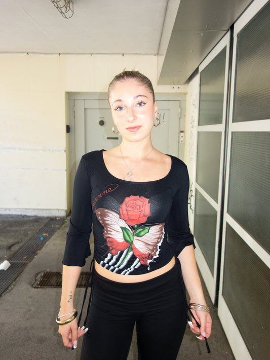 VINTAGE GIRLS STATION GRAPHIC LONGSLEEVE SHIRT (S)