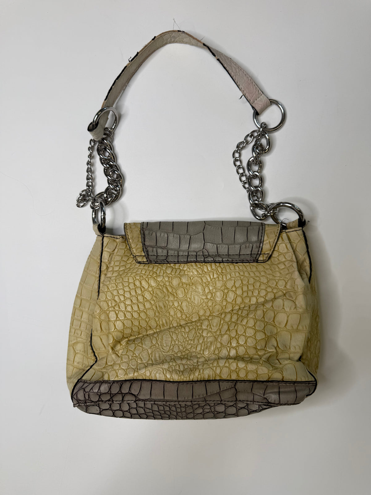 GUESS BUTTERFLY PATCHWORK BAG (GREY)