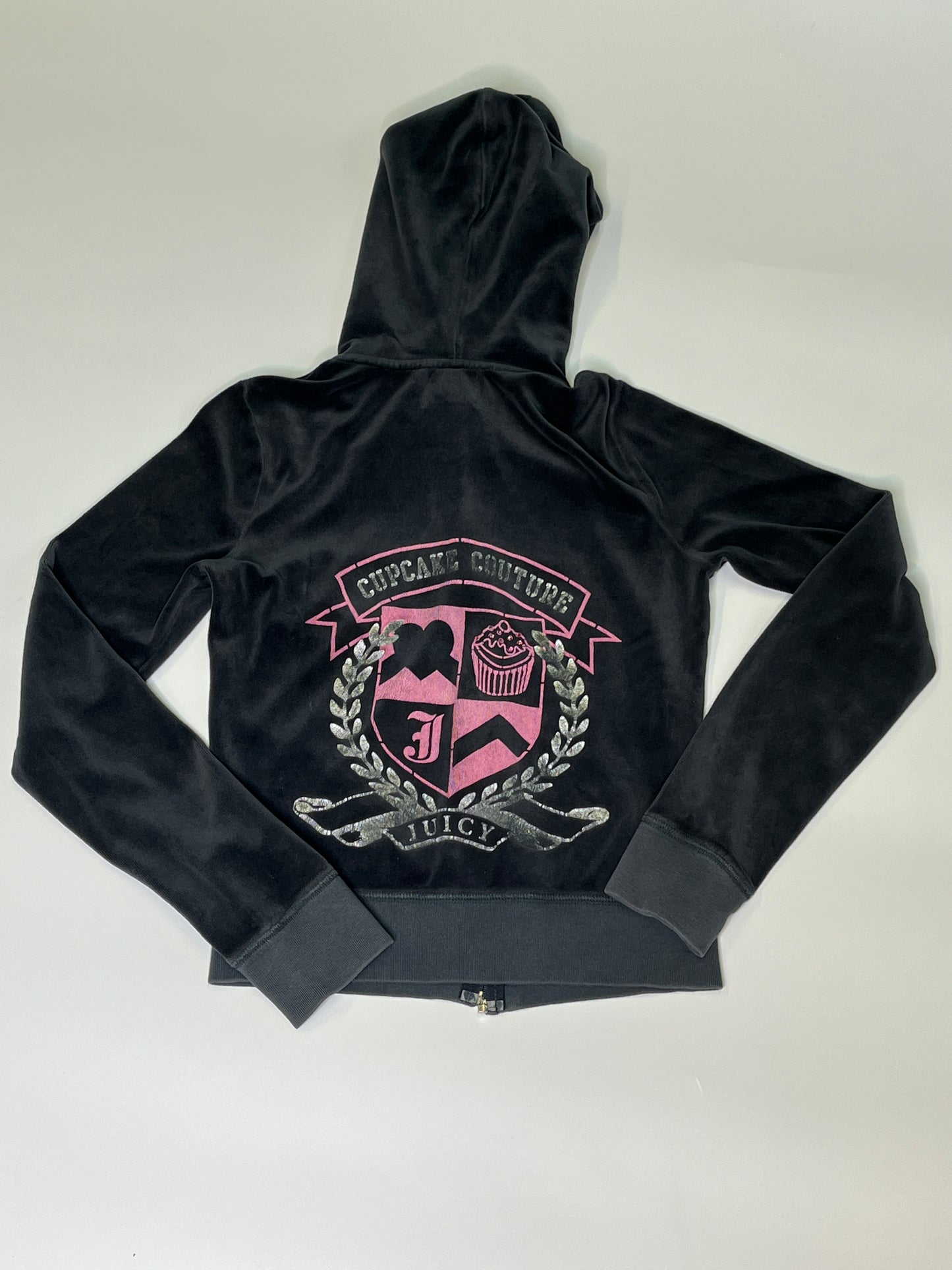 JUICY COUTURE ZIPPER DARK GREY 2000s (S)