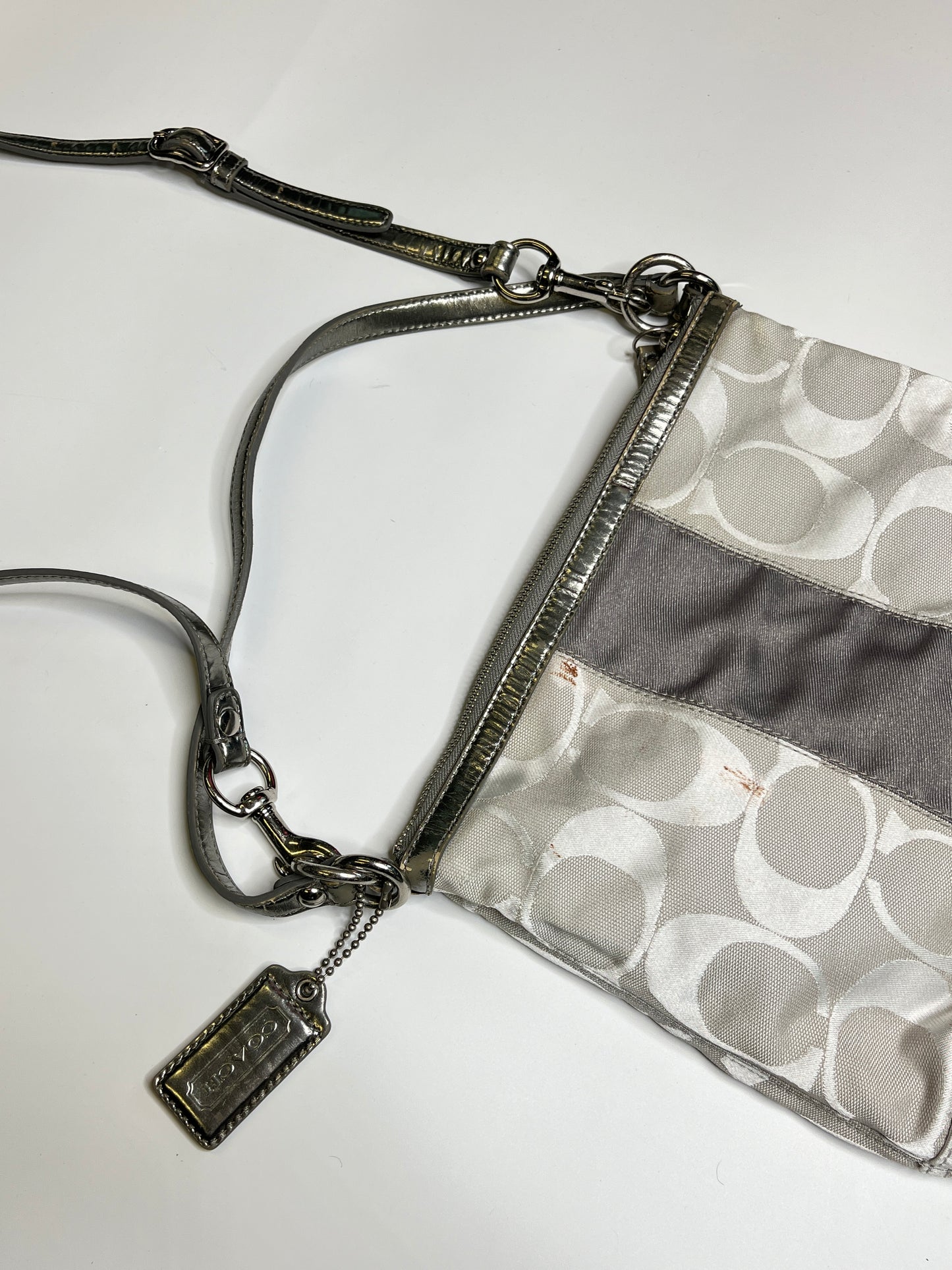 SILVER COACH MONOGRAM PURSE