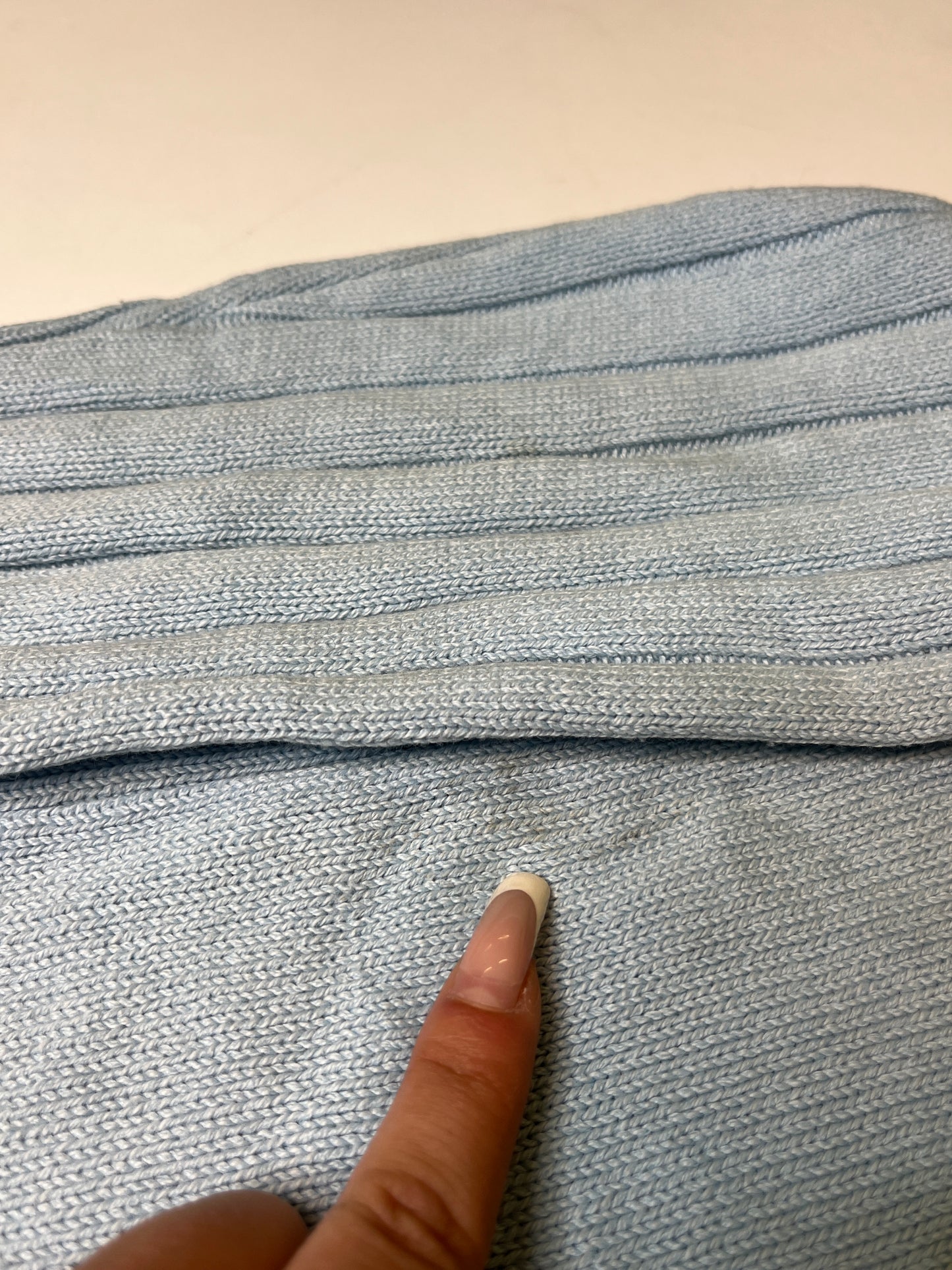 BABYBLUE LACOSTE KNIT SWEATER (~M)