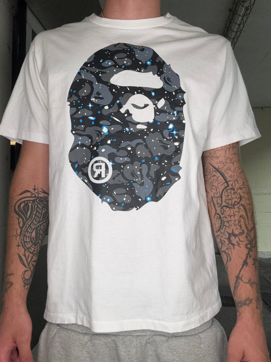 BAPE COLLEGE LOGO TEE – NIGHT SKY CAMO (L)