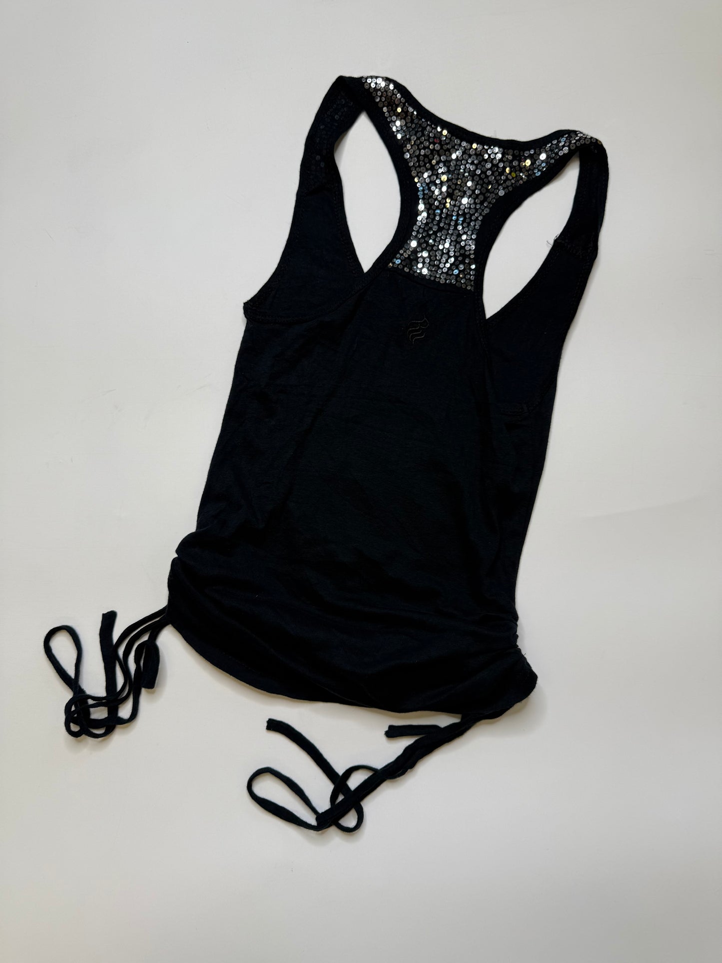 ROCAWEAR SEQUIN LOGO TANK TOP (M)