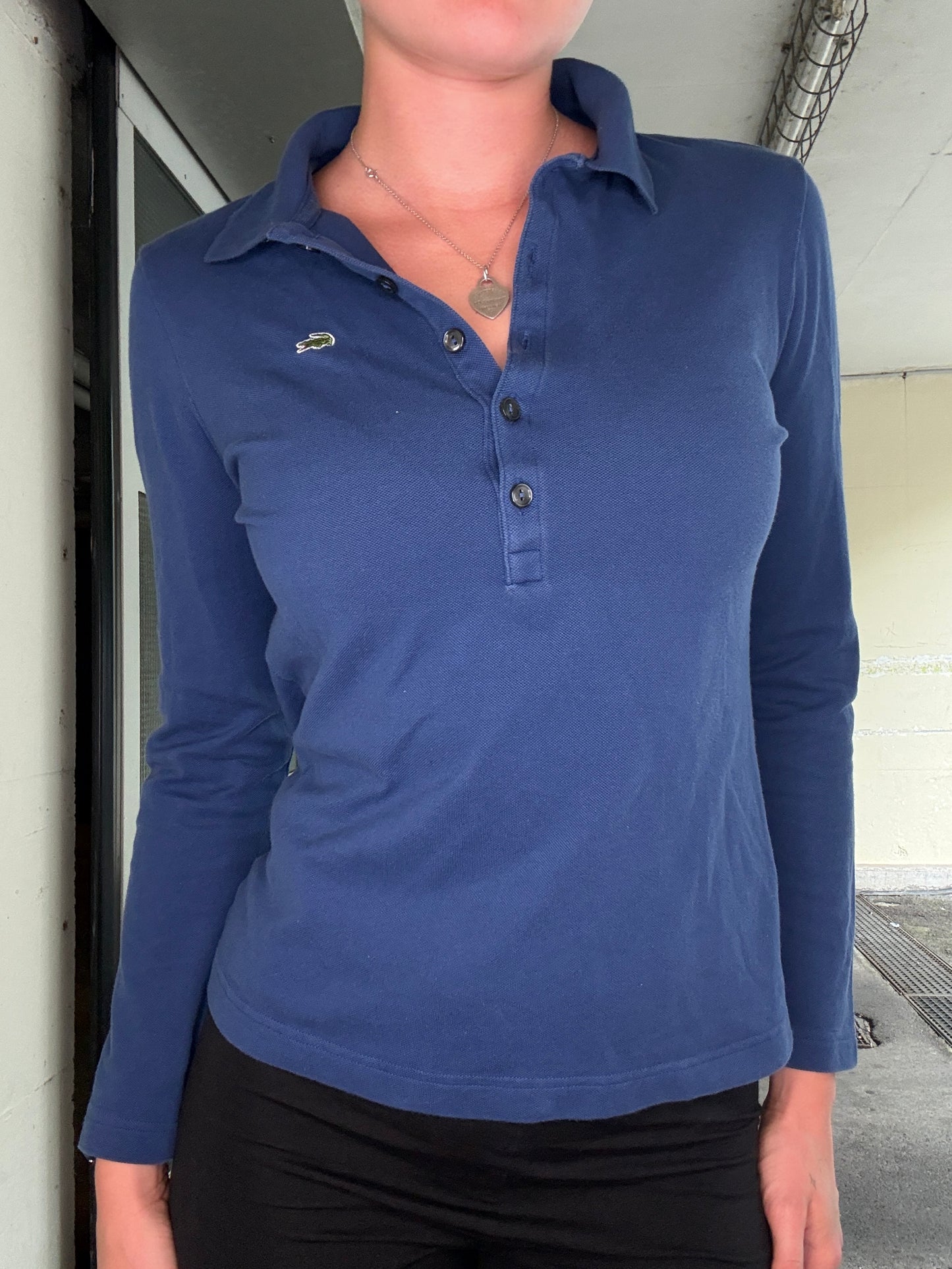 LACOSTE VINTAGE LONG SLEEVE PIQUE POLO