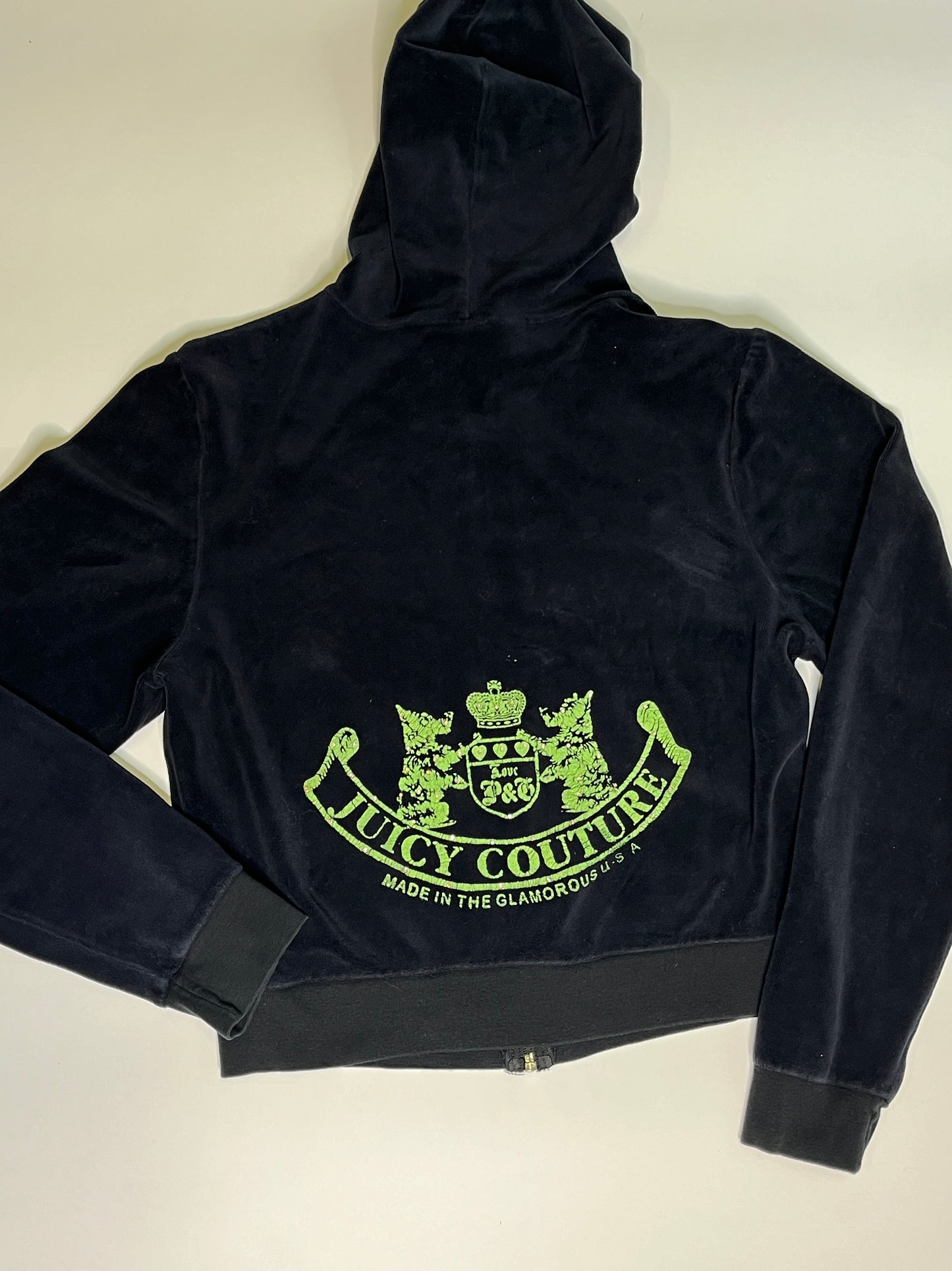 JUICY COUTURE ZIPPER BLACK  (S)