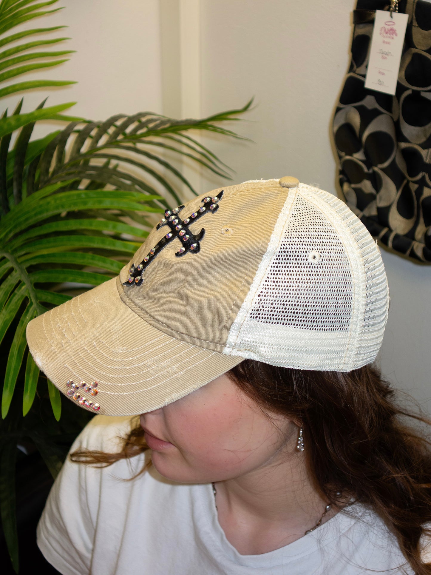 RHINESTONE CAP