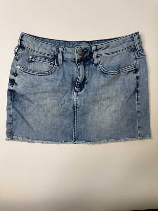 MISS SIXTY VINTAGE Y2K RAW HEM DENIM MINI SKIRT