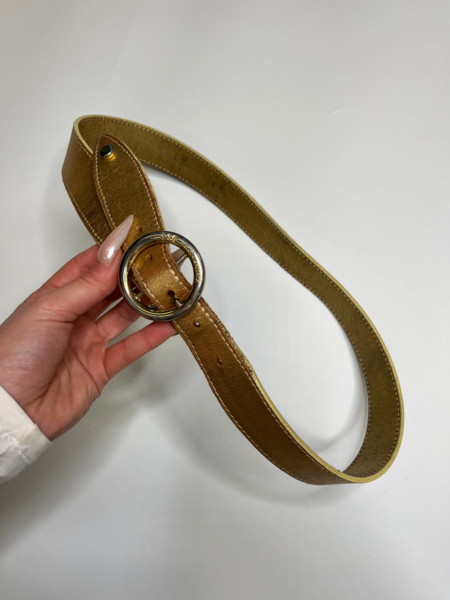 VINTAGE D&G BELT GOLD