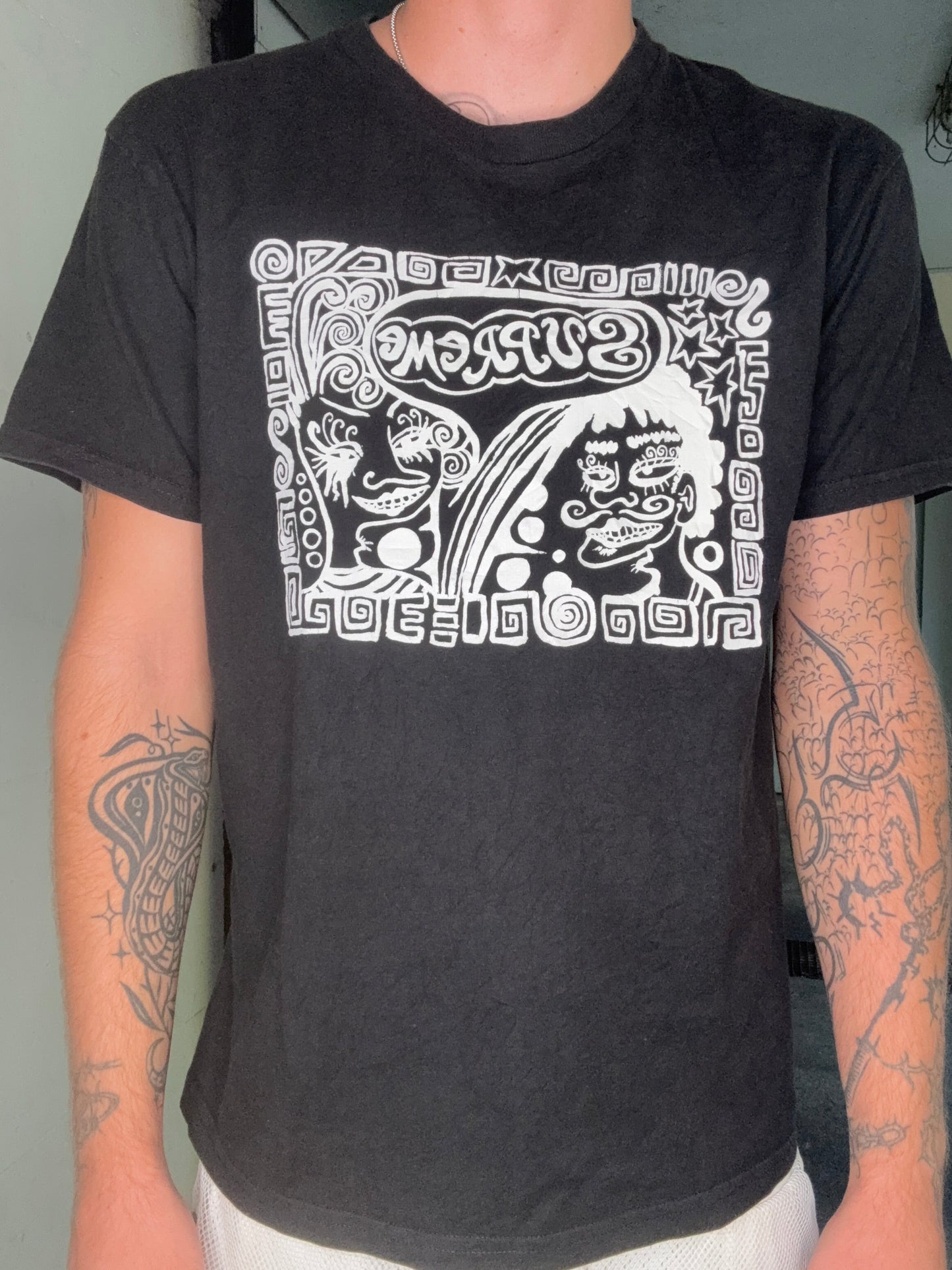 SUPREME AZTEC GRAPHIC TEE – BLACK (M)