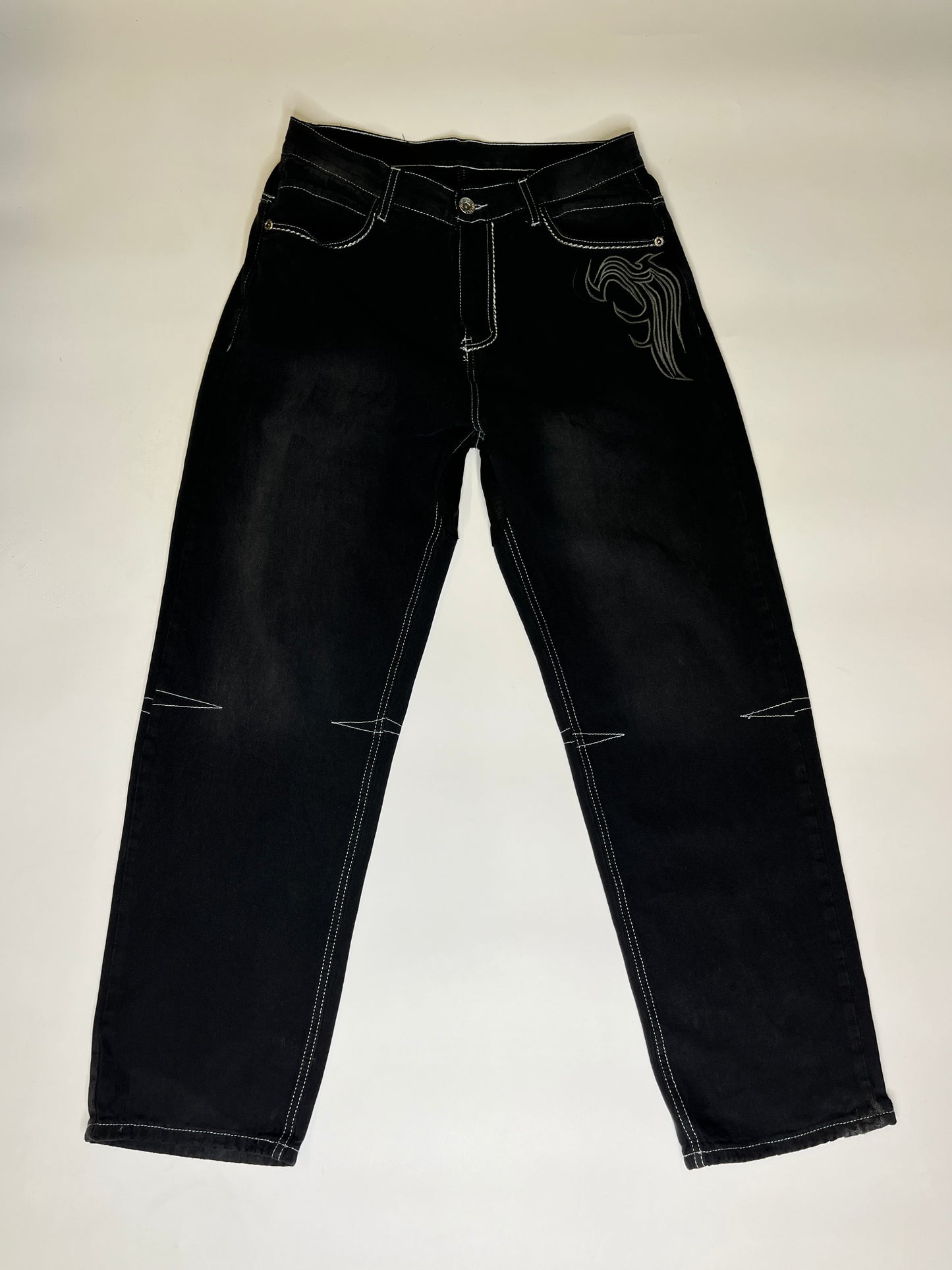 PLAY BIGG EMBOIDERY JEANS (w34, L)