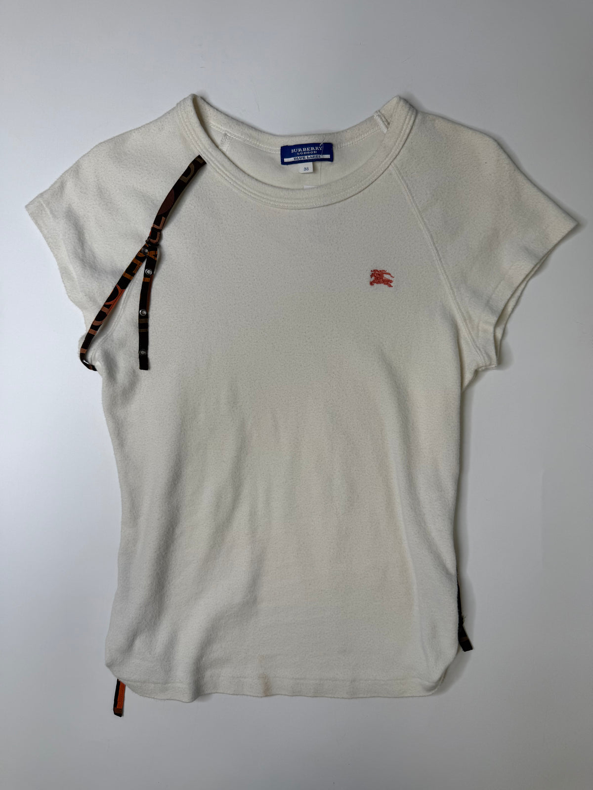 BURBERRY BLUE LABEL CAP SLEEVE TEE – WHITE (38)