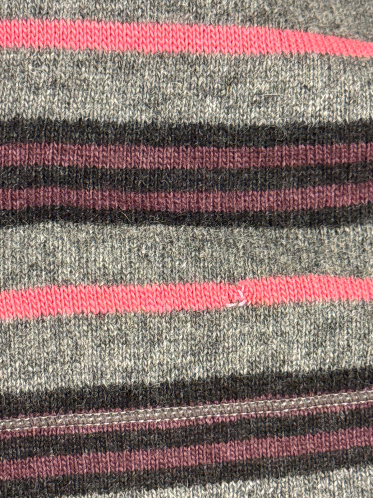 BURBERRY BLUE LABEL WOOL STRIPED HOODED VEST WITH TAG! GREY (38)