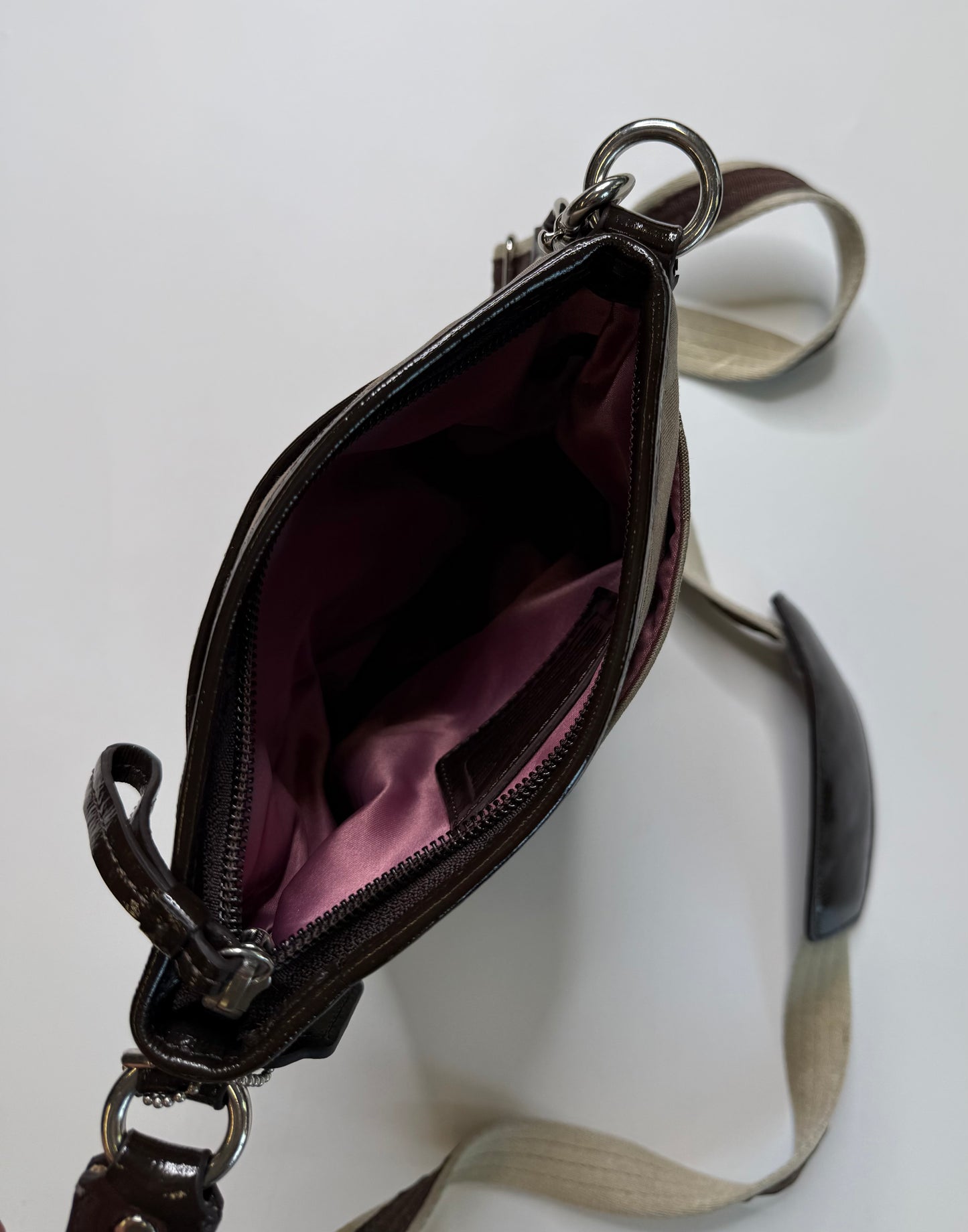 COACH VINTAGE SIGNATURE SWINGPACK CROSSBODY BAG
