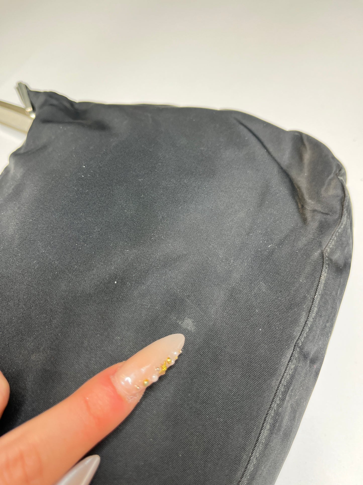PRADA NYLON PURSE METAL HANDLE