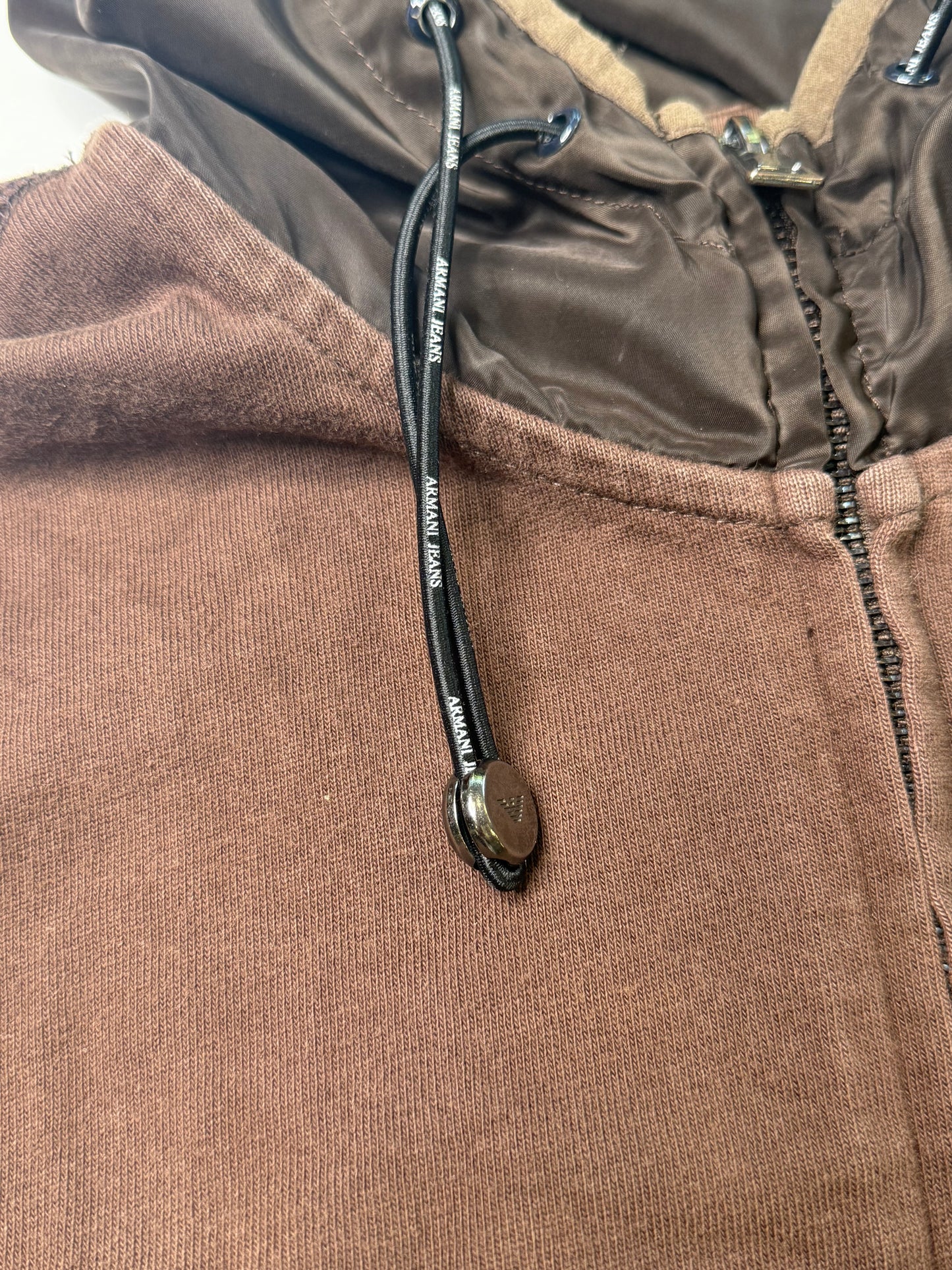 ARMANI JEANS VINTAGE ZIP HOODIE