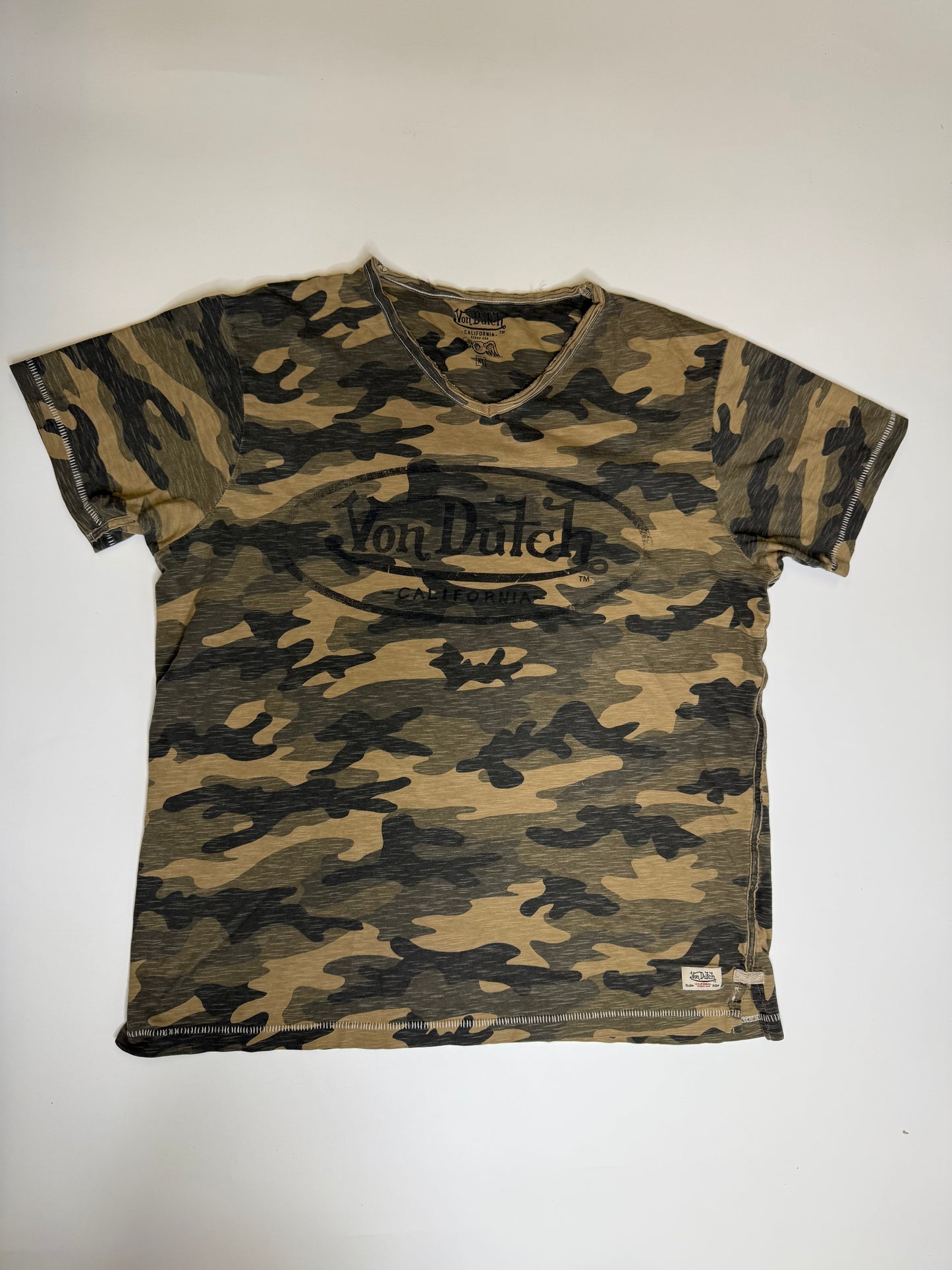 VINTAGE VON DUTCH CAMO SHIRT (XL/L)