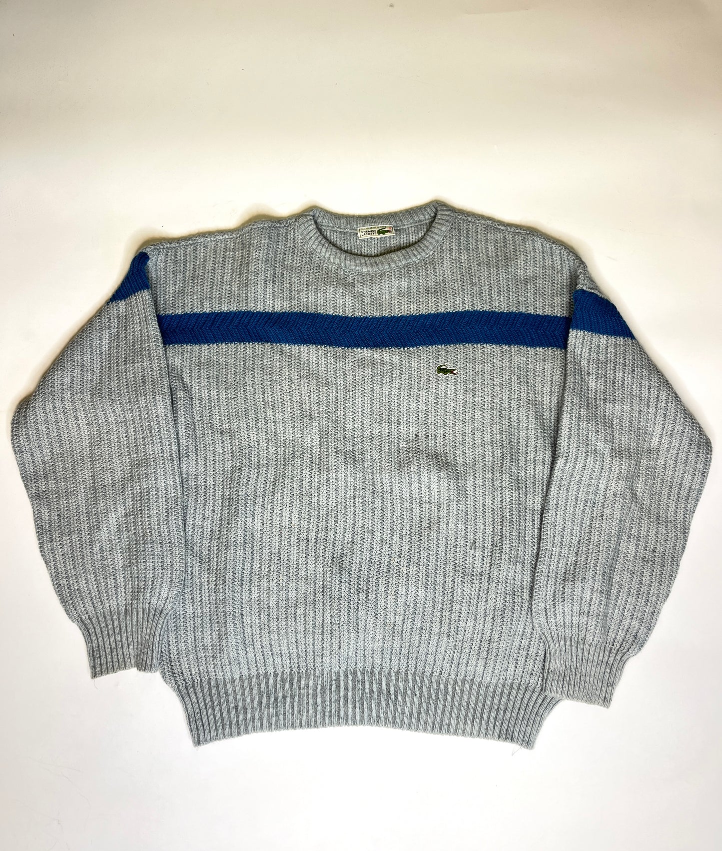 VINTAGE LACOSTE WOOL SWEATER (~XL)