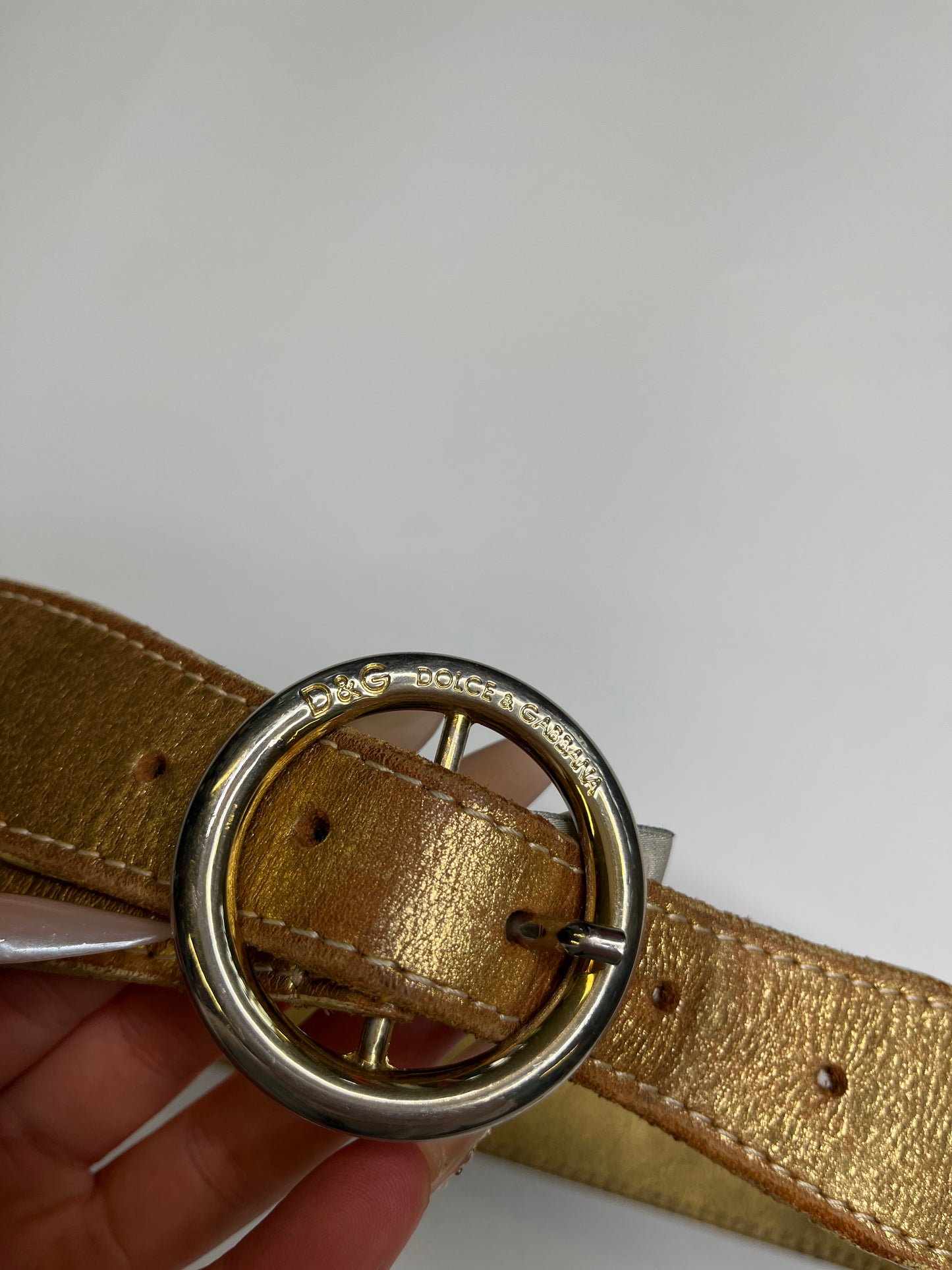 VINTAGE D&G BELT GOLD
