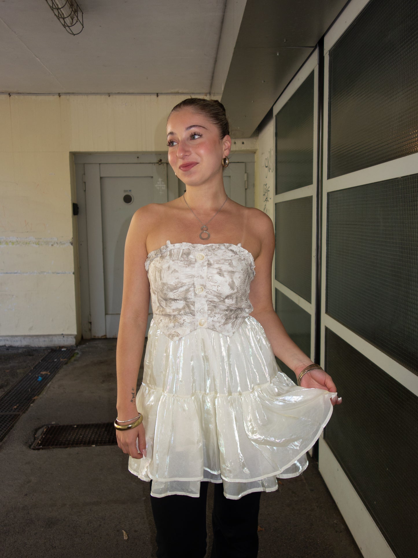 SHINY MINI DRESS (~S)