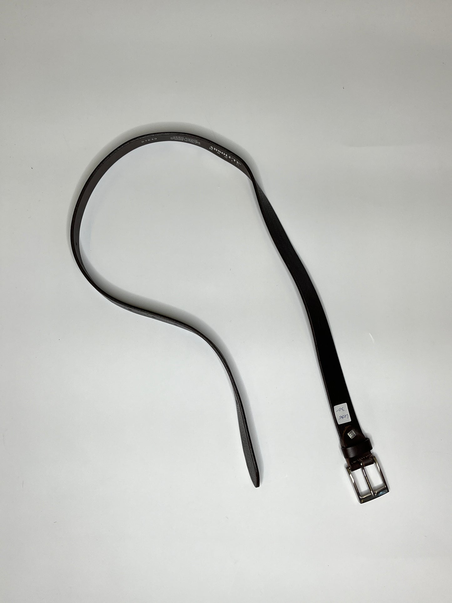 REAL LEATHER BELT BROWN