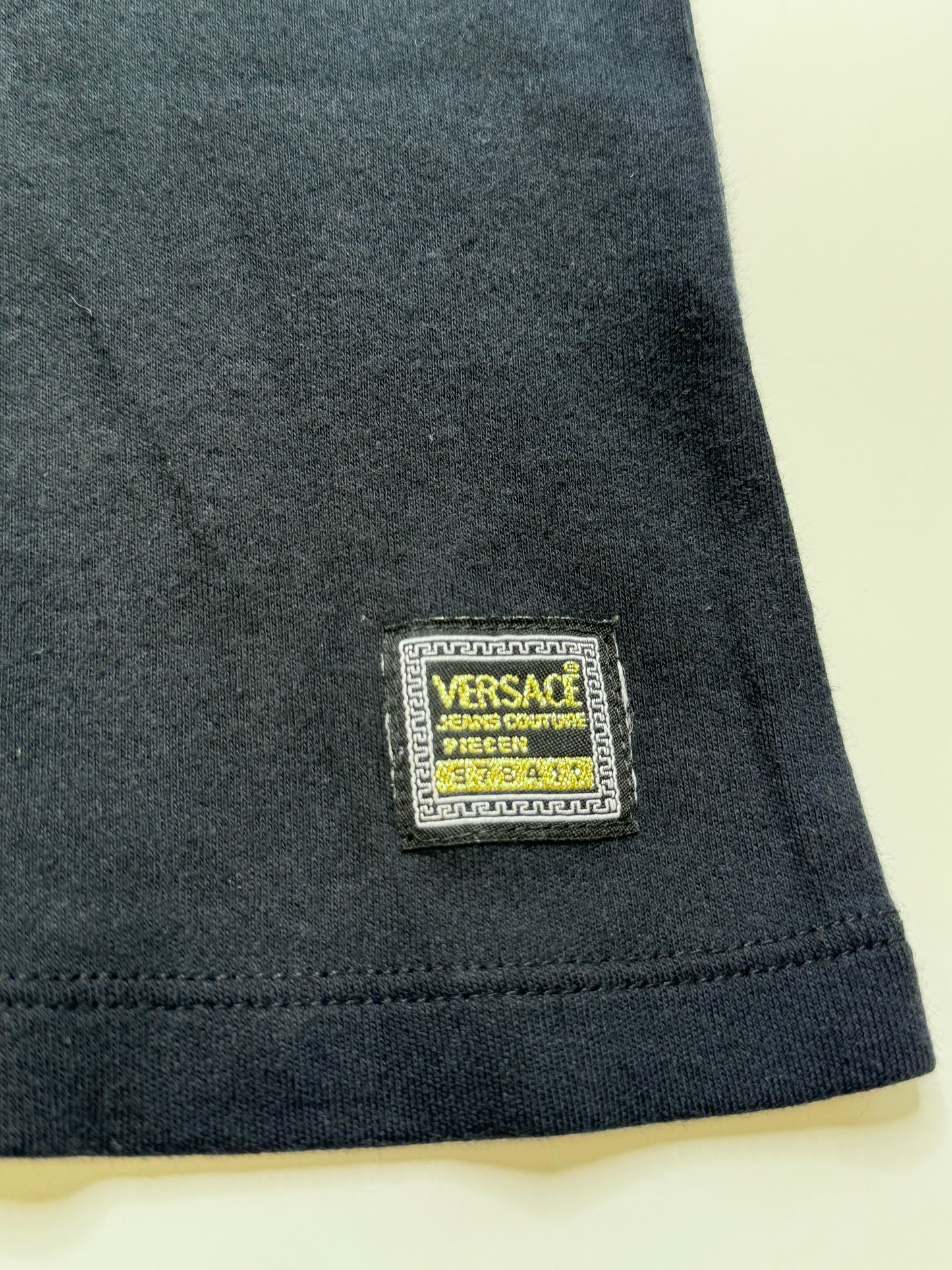 VINTAGE VERSACE RHINESTONE SHIRT (M)