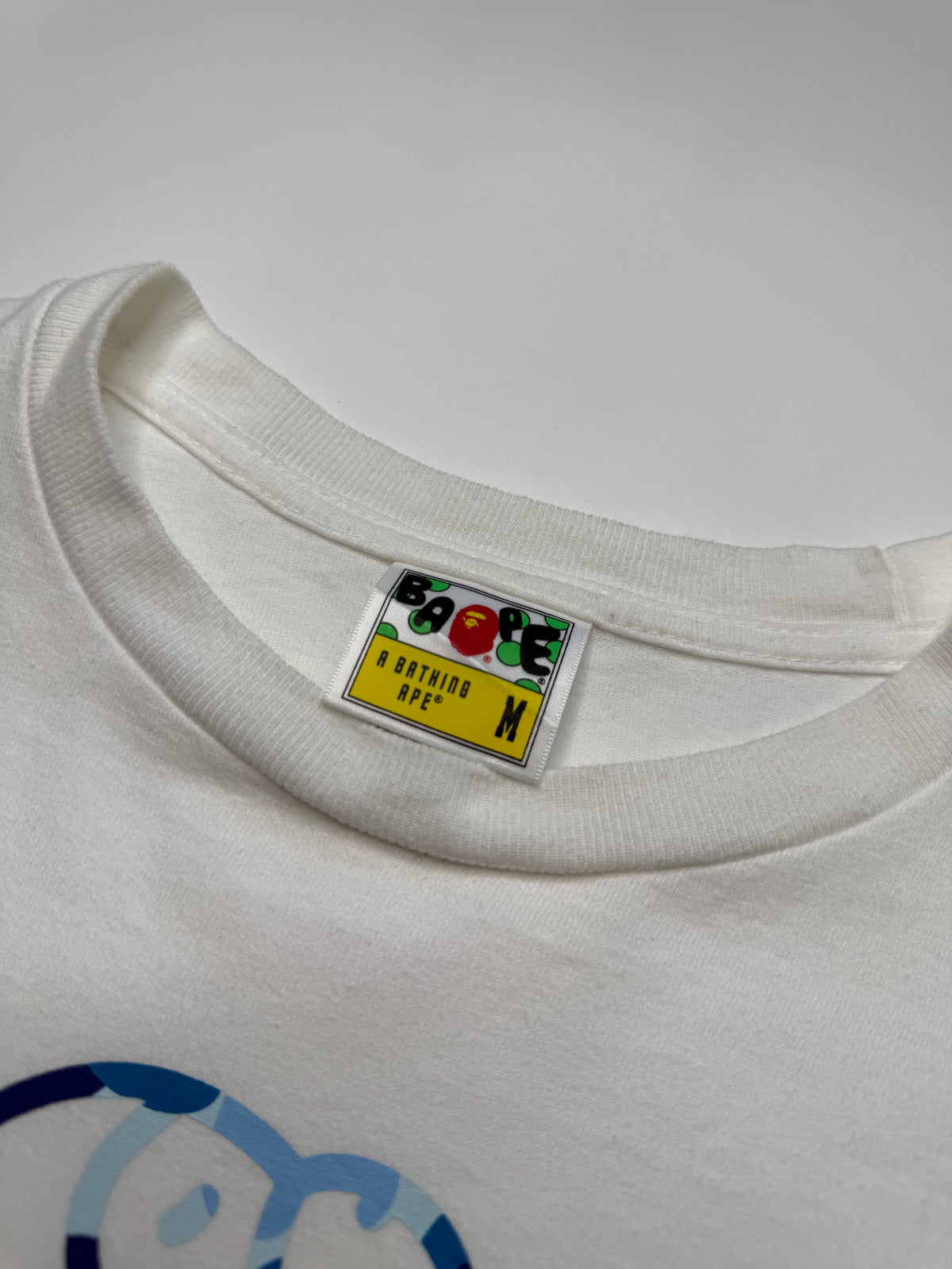 BAPE CAMO WORDMARK TEE – BLUE (M)