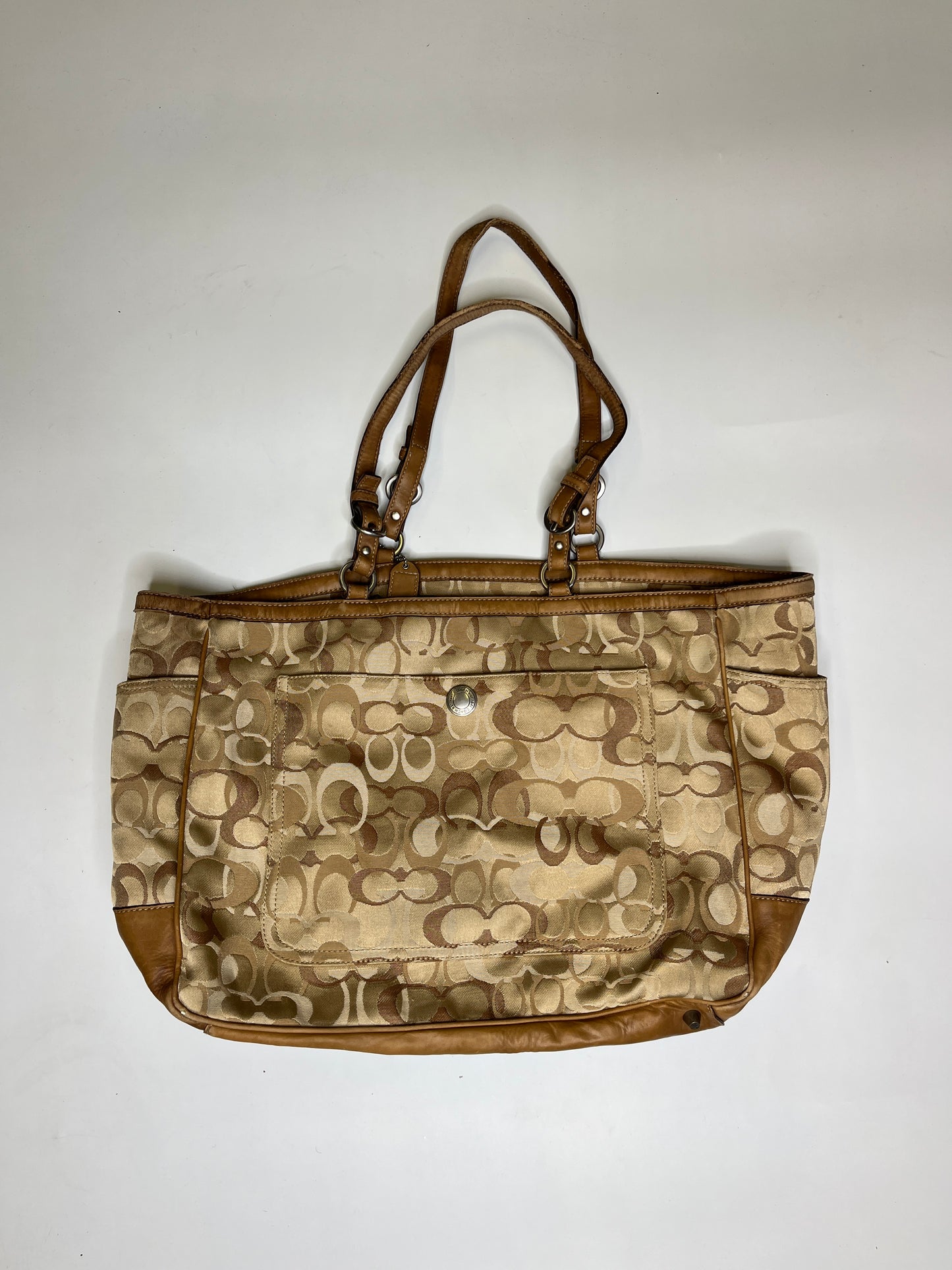 COACH MONOGRAM PURSE LEATHER