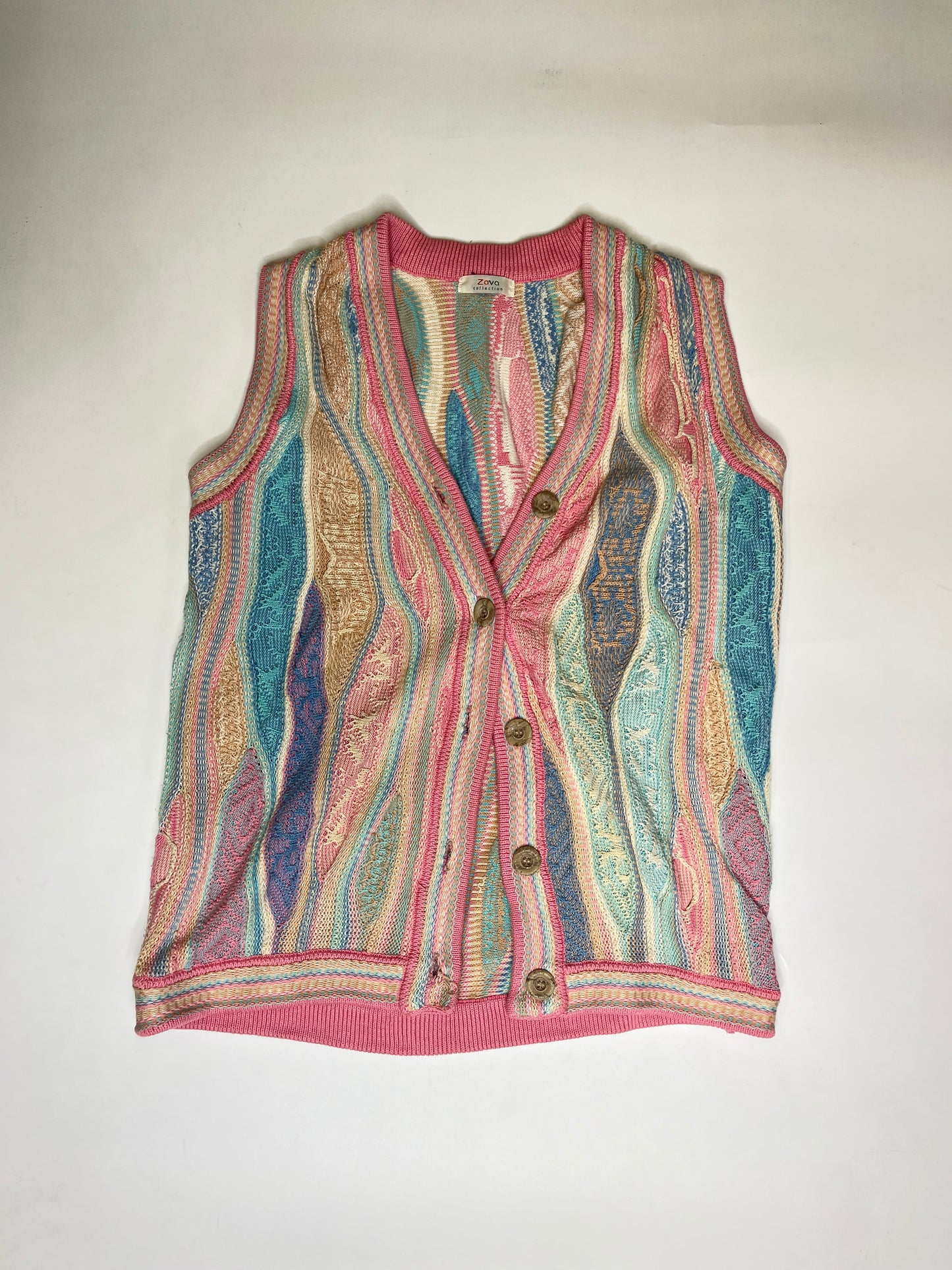 ZAVA COLLECTION COOGI STYLE CARDIGAN VEST (w. M-L)