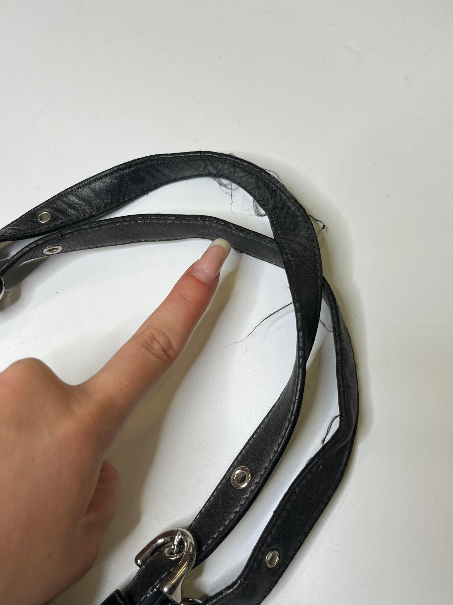 BLACK LEATHER COACH PURSE