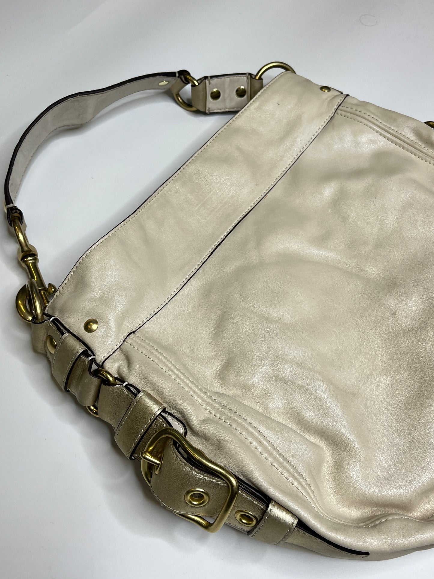 COACH PURSE WHITE LEATHER