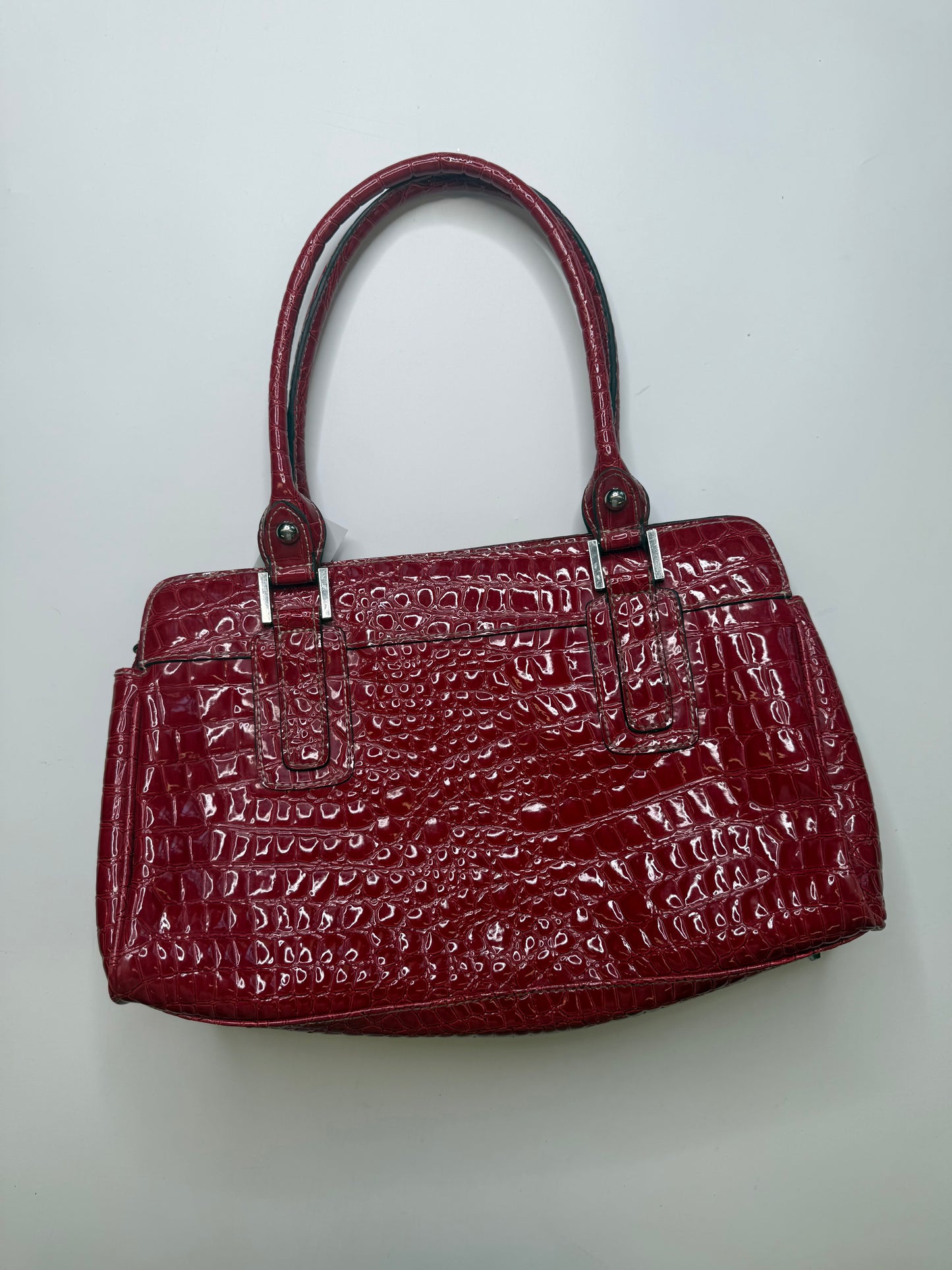 GUESS CROC EMBOSSED BAG – RED