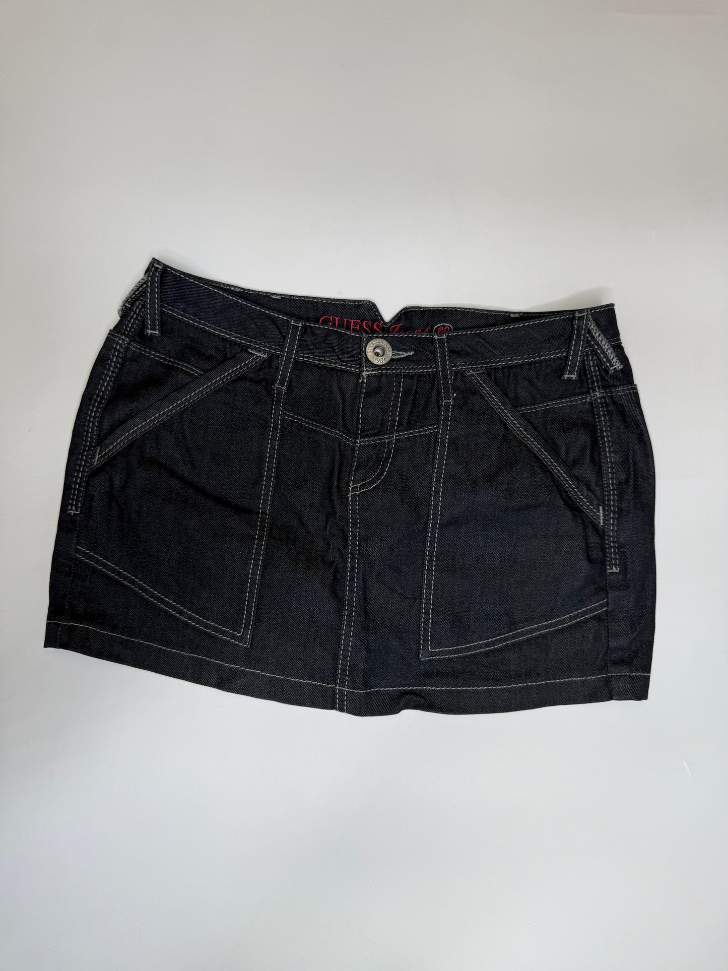 VINTAGE GUESS JEANS SKIRT (29, ~S-M)