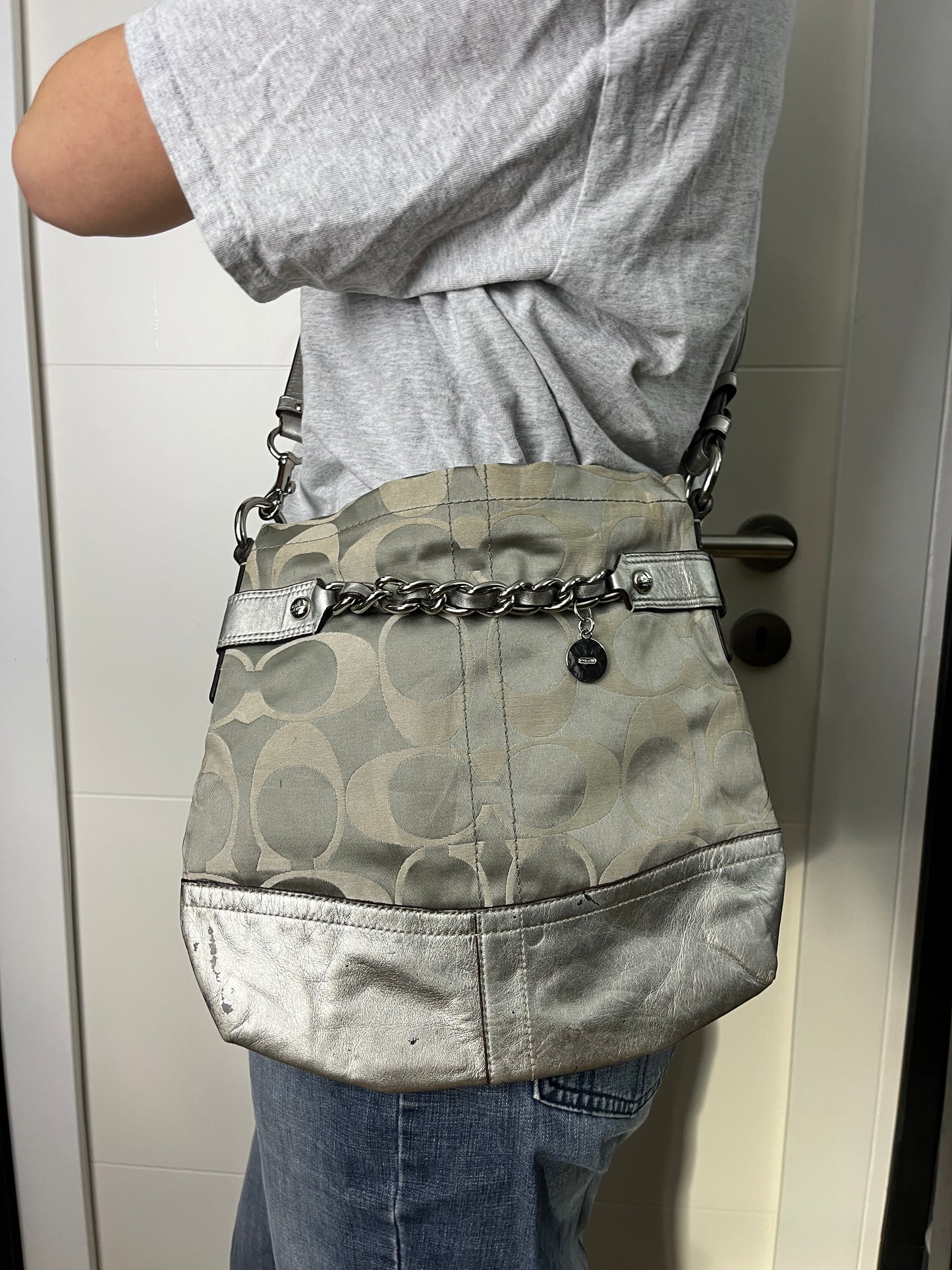 COACH BAG SILVER