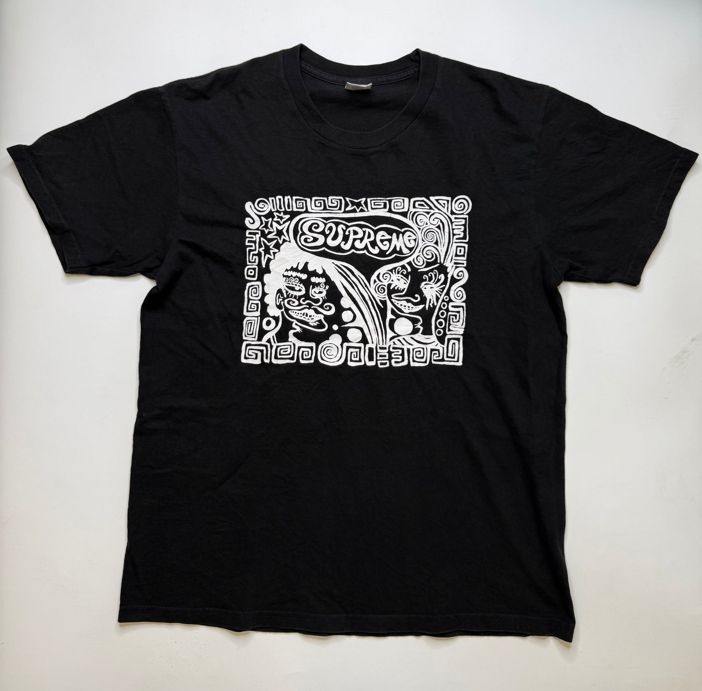SUPREME AZTEC GRAPHIC TEE – BLACK (M)