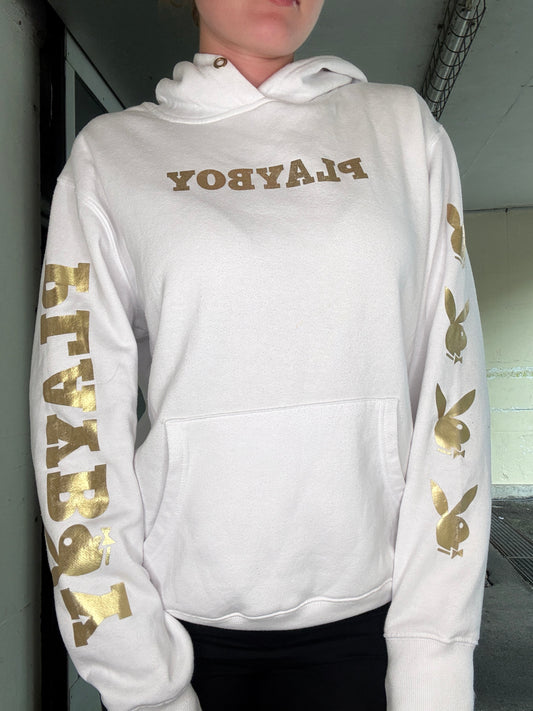 PLAYBOY VINTAGE GOLD FOIL LOGO HOODIE