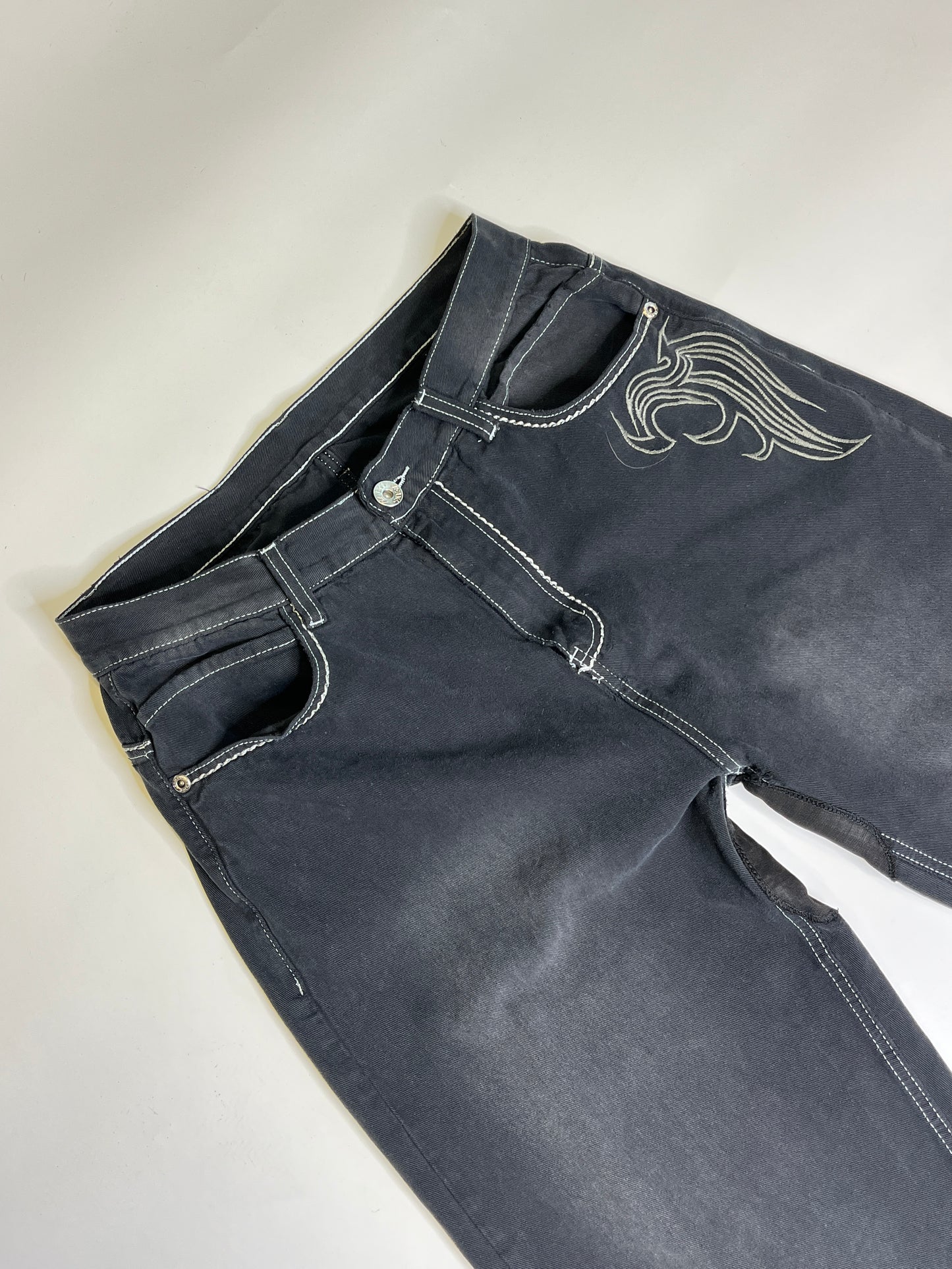 PLAY BIGG EMBOIDERY JEANS (w34, L)