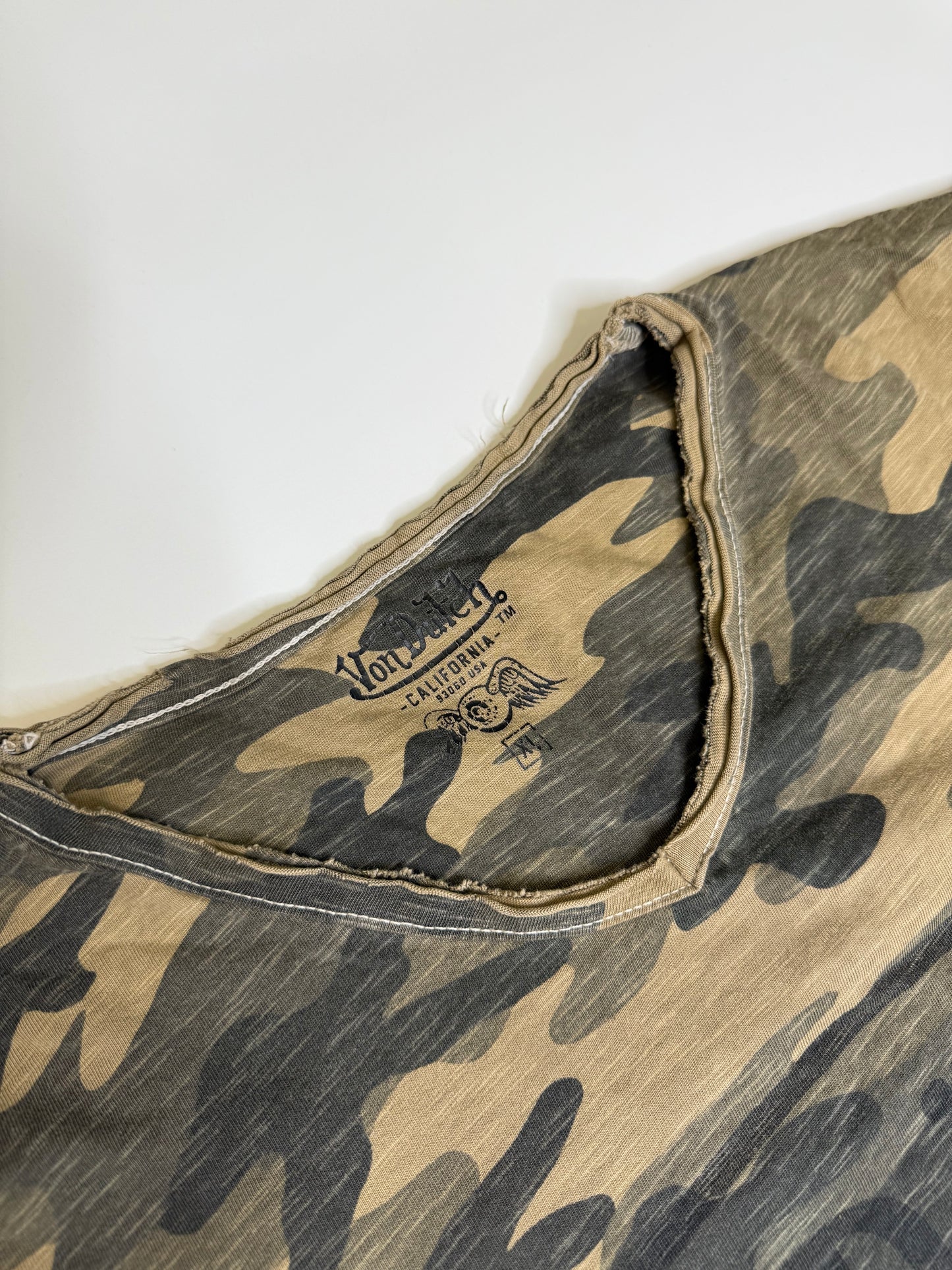 VINTAGE VON DUTCH CAMO SHIRT (XL/L)