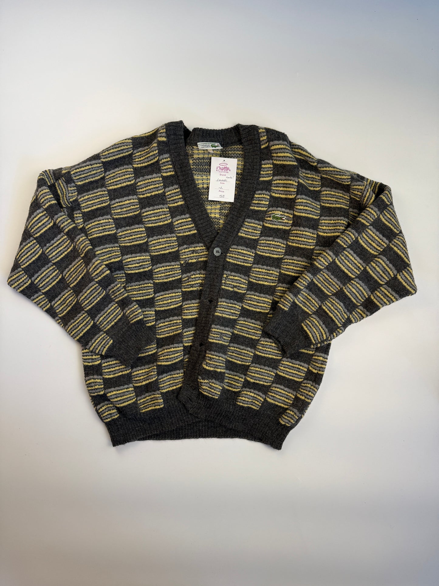 LACOSTE KNIT CARDIGAN (L)