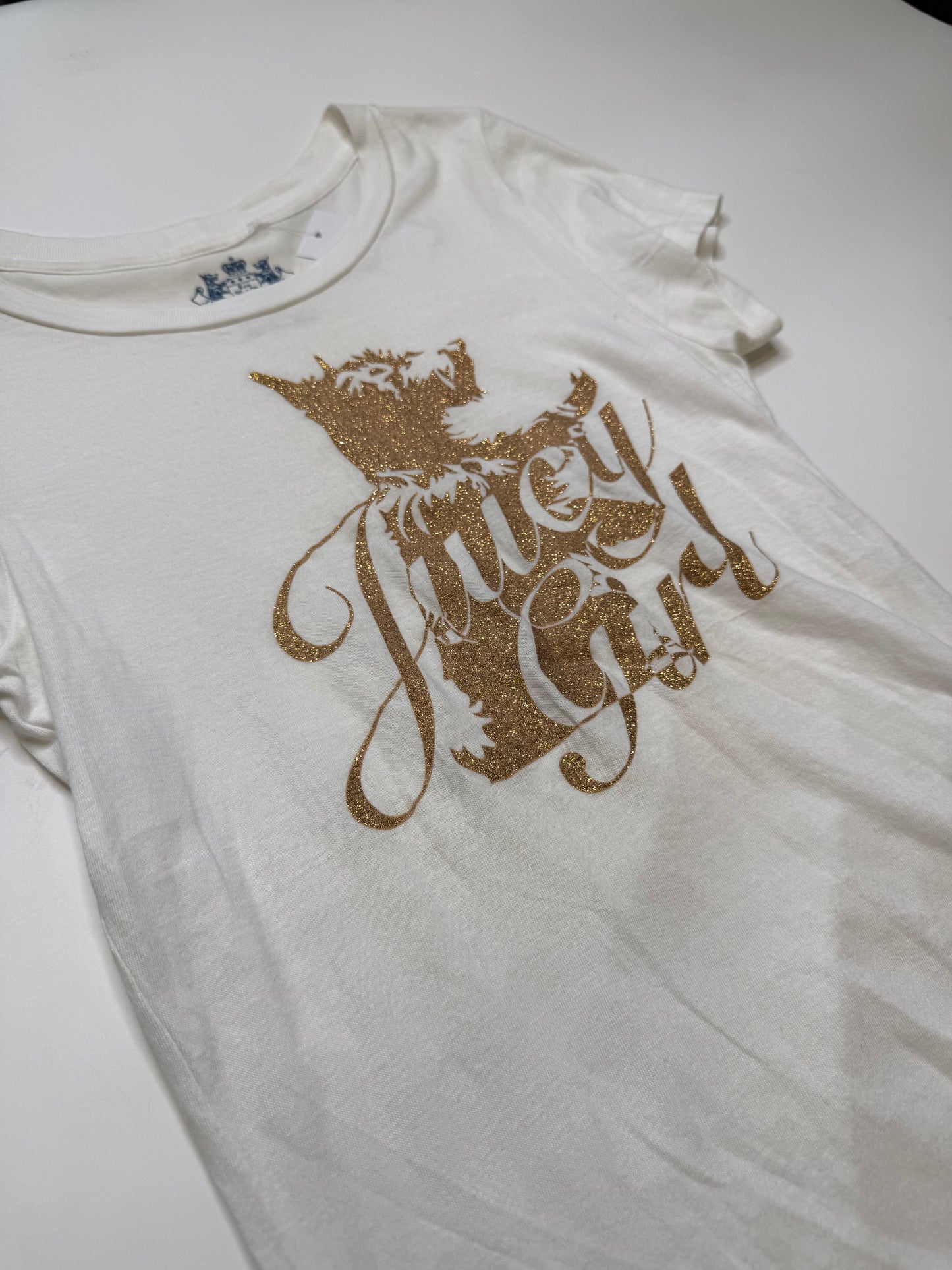 VINTAGE JUICY COUTURE SHIRT IN WHITE (S)