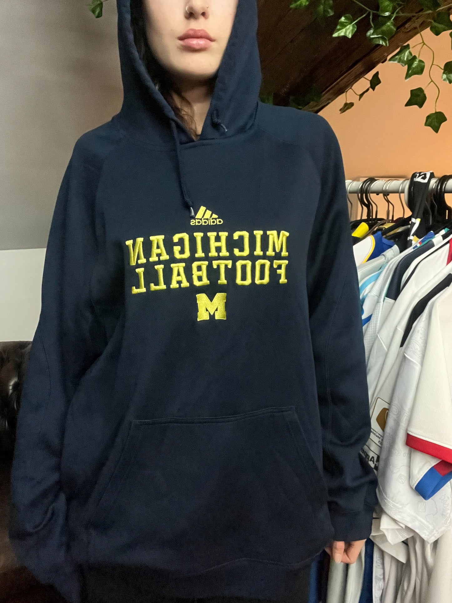 ADIDAS MICHIGAN HOODIE (XXL)