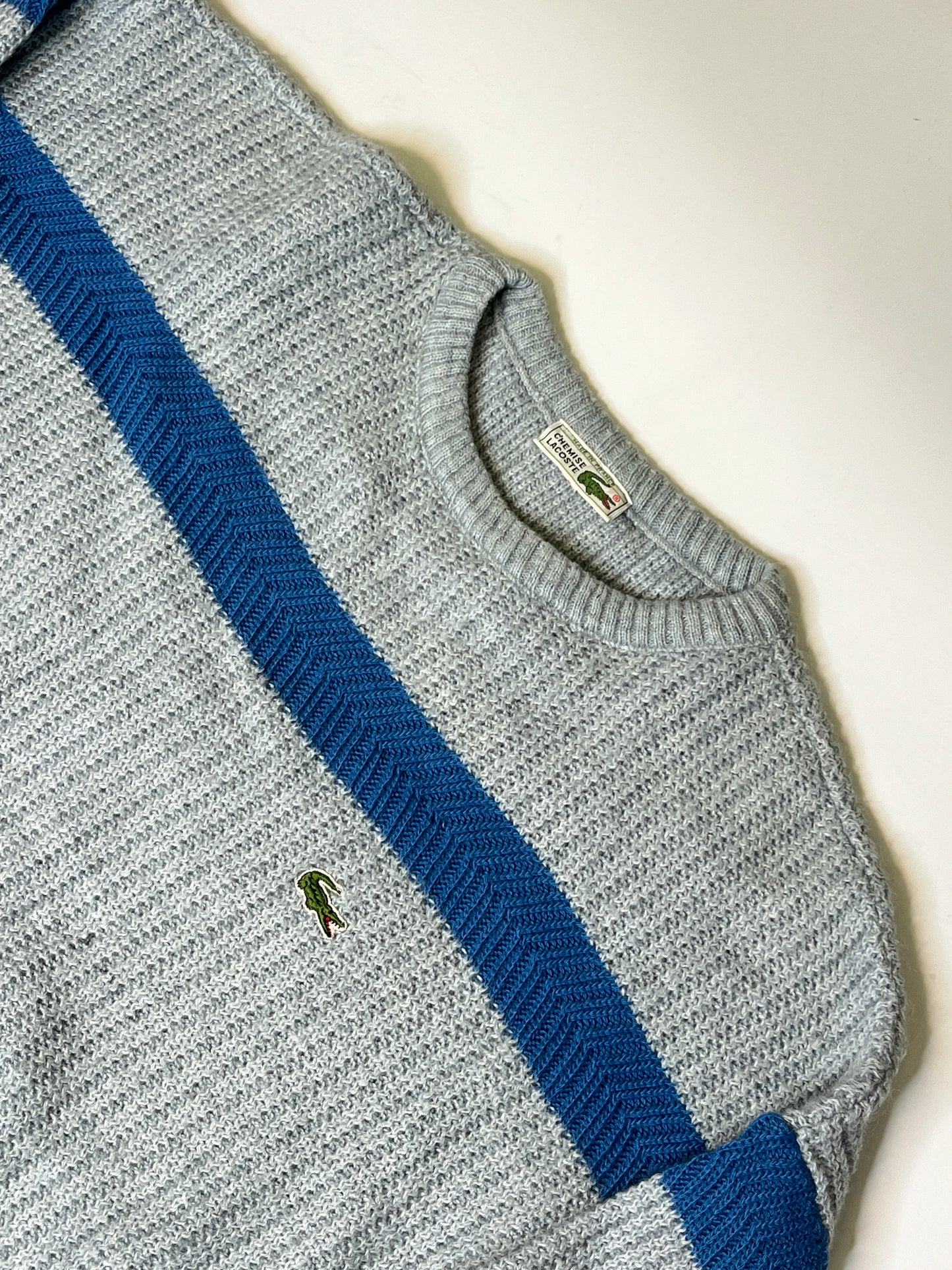 VINTAGE LACOSTE WOOL SWEATER (~XL)