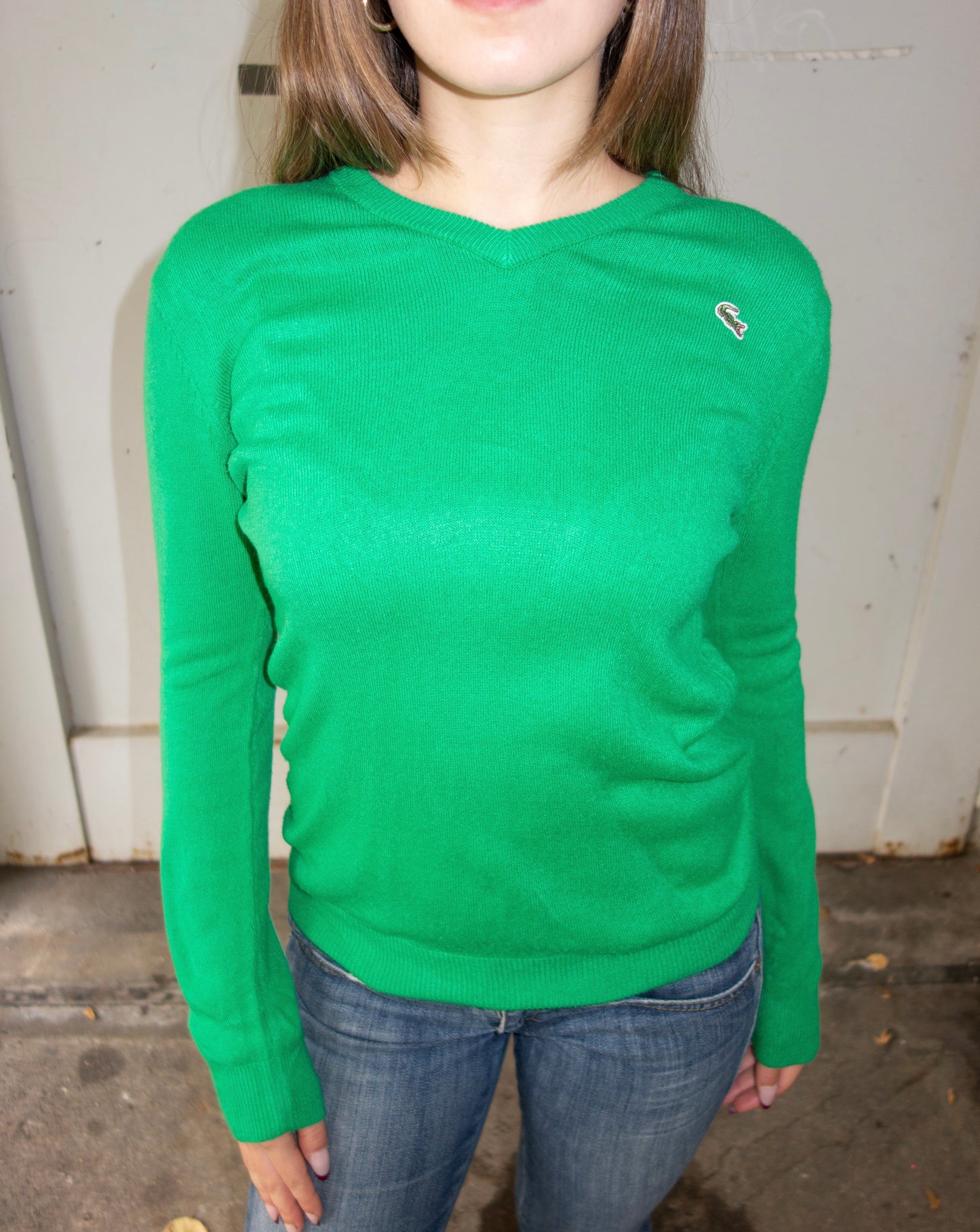 LACOSTE WOOL KNIT SWEATER (XS-S)