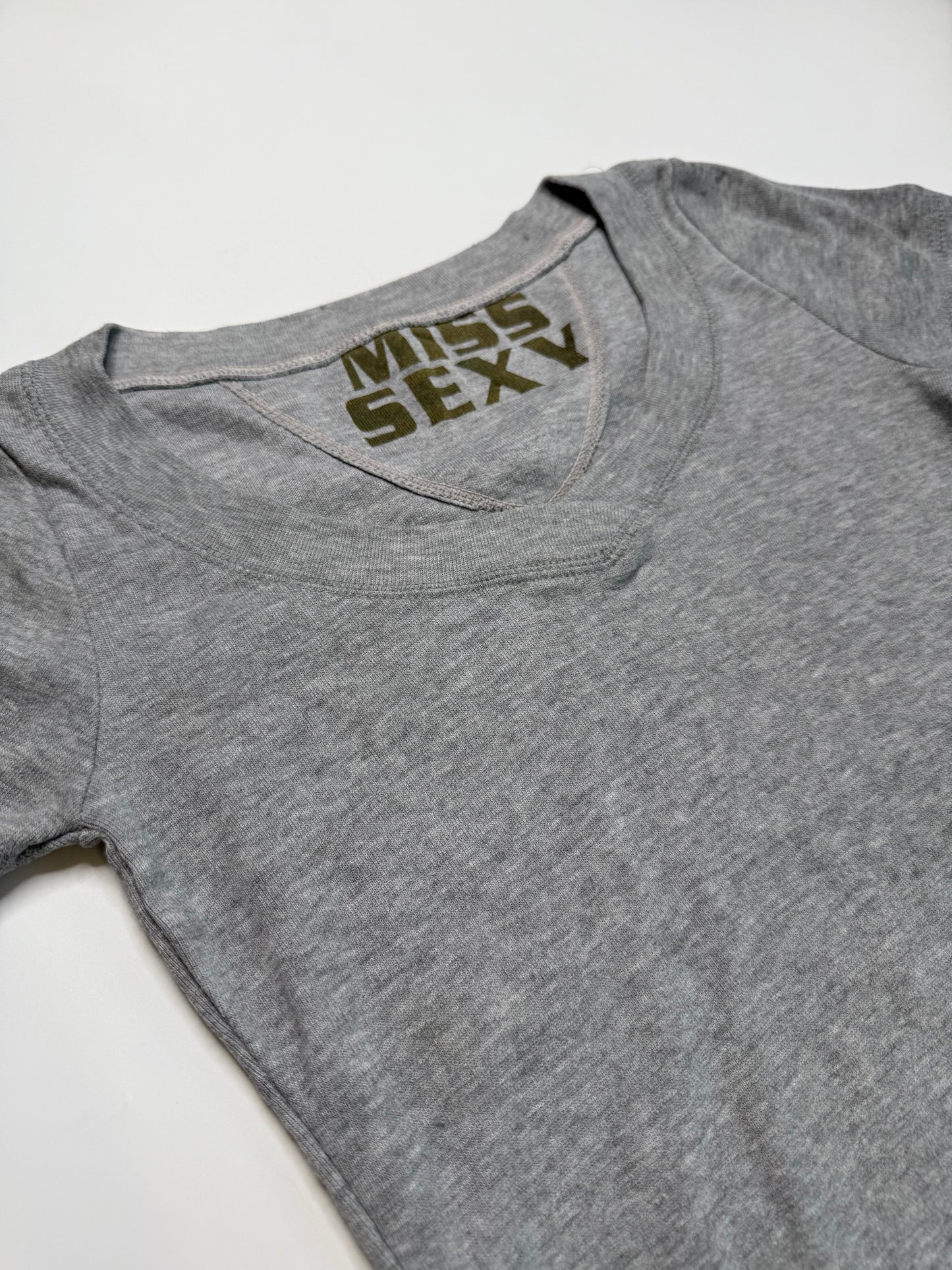 MISS SEXY VINTAGE ITALIAN V-NECK T-SHIRT (S)